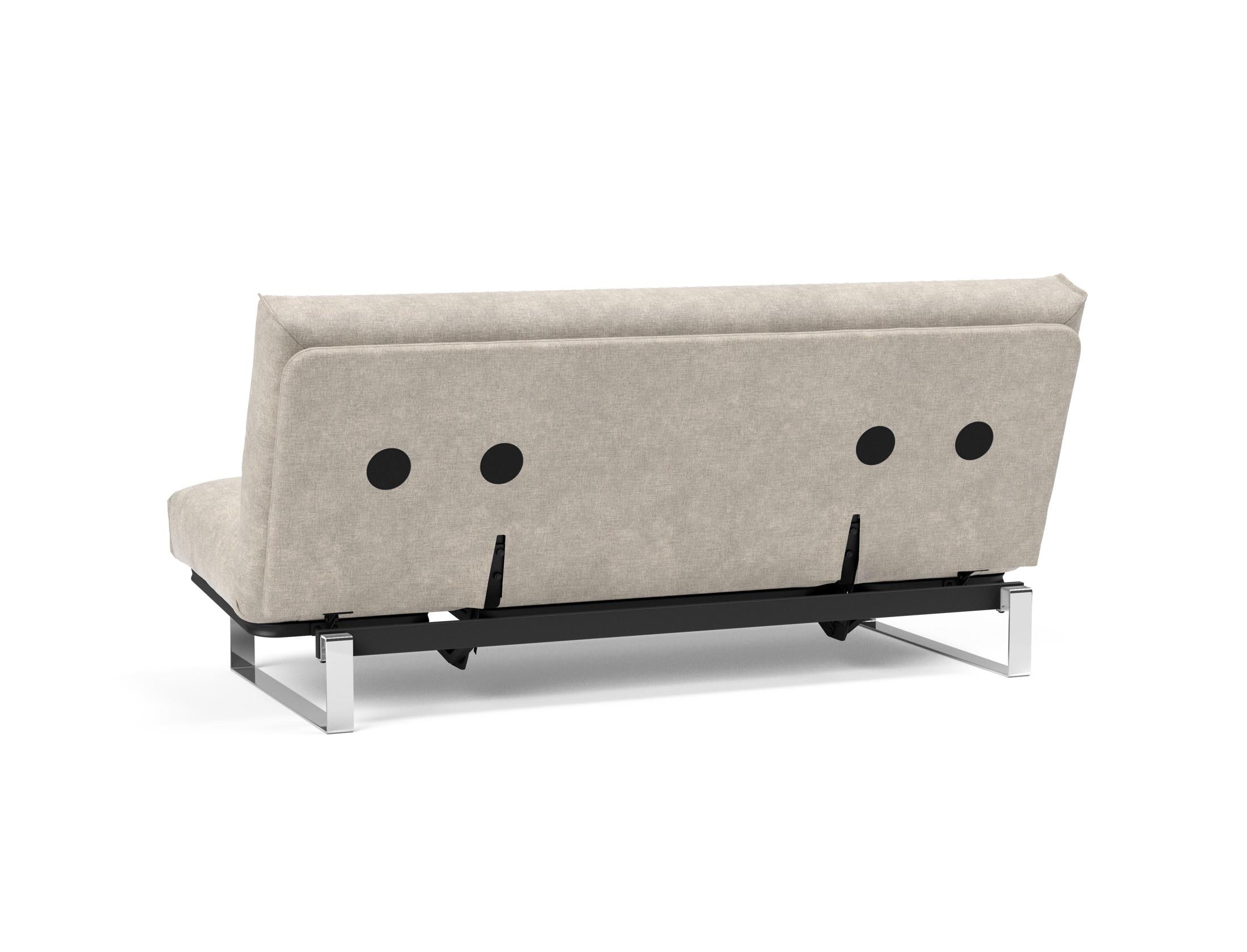 Entdecken Sie das Minimum Bettsofa 140 Nordic Cover von Innovation Living: stilvolles skandinavisches Design, komfortable Soft Spring Matratze und vielseitige Nutzung.