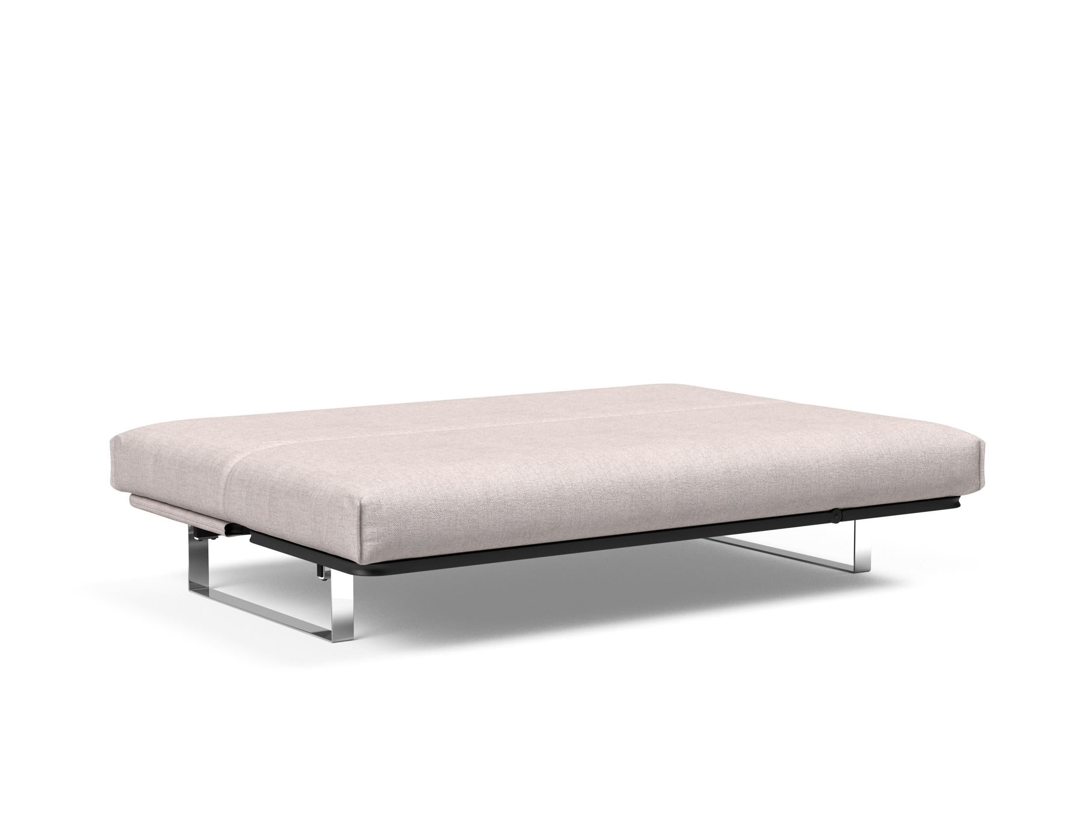 Erleben Sie das Minimum Bettsofa 140 Nordic Cover von Innovation Living: modernes skandinavisches Design, bequeme Soft Spring Matratze und flexible Einsatzmöglichkeiten.