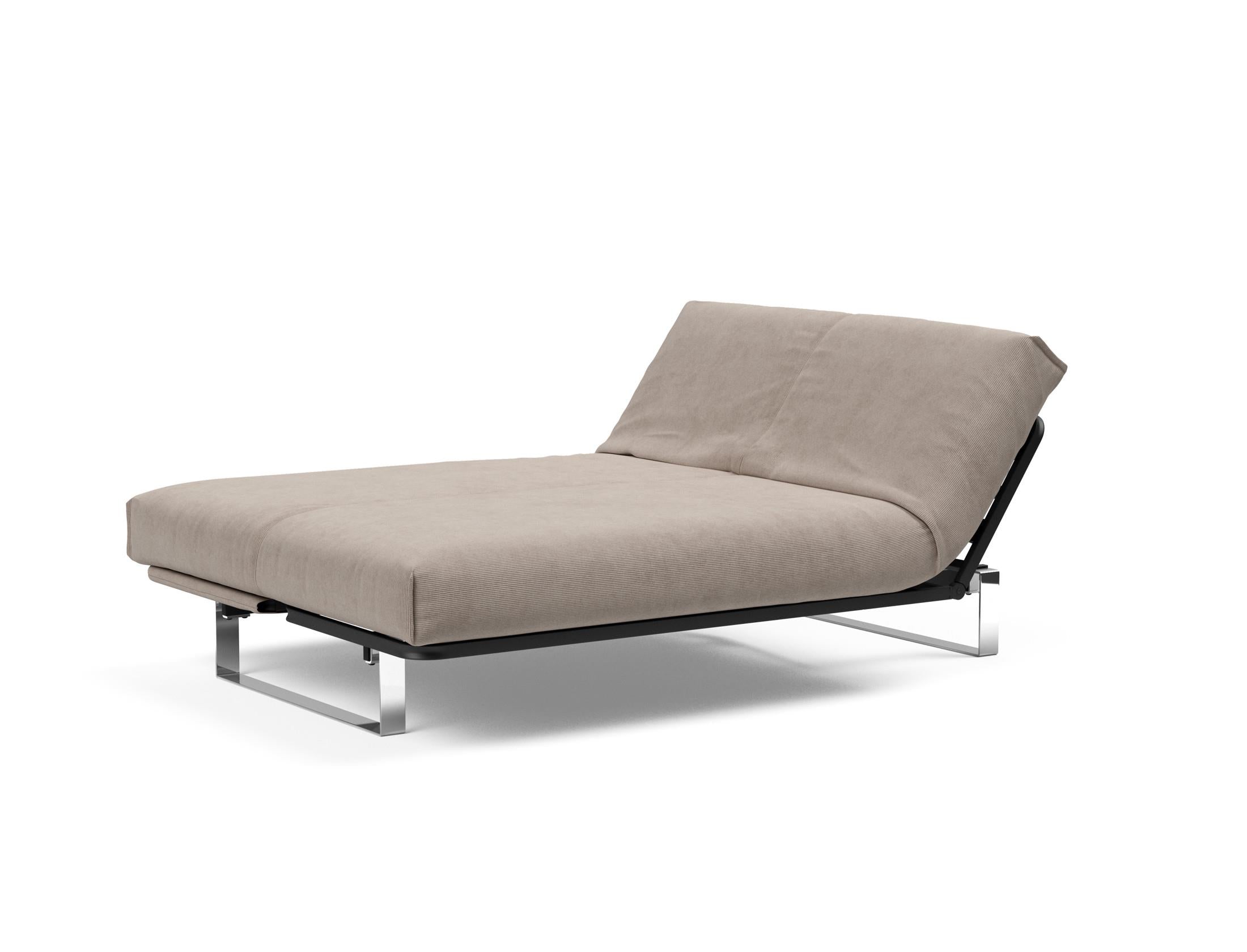 Erleben Sie das Minimum Bettsofa 140 Nordic Cover von Innovation Living: modernes skandinavisches Design, bequeme Soft Spring Matratze und multifunktionale Anwendung.
