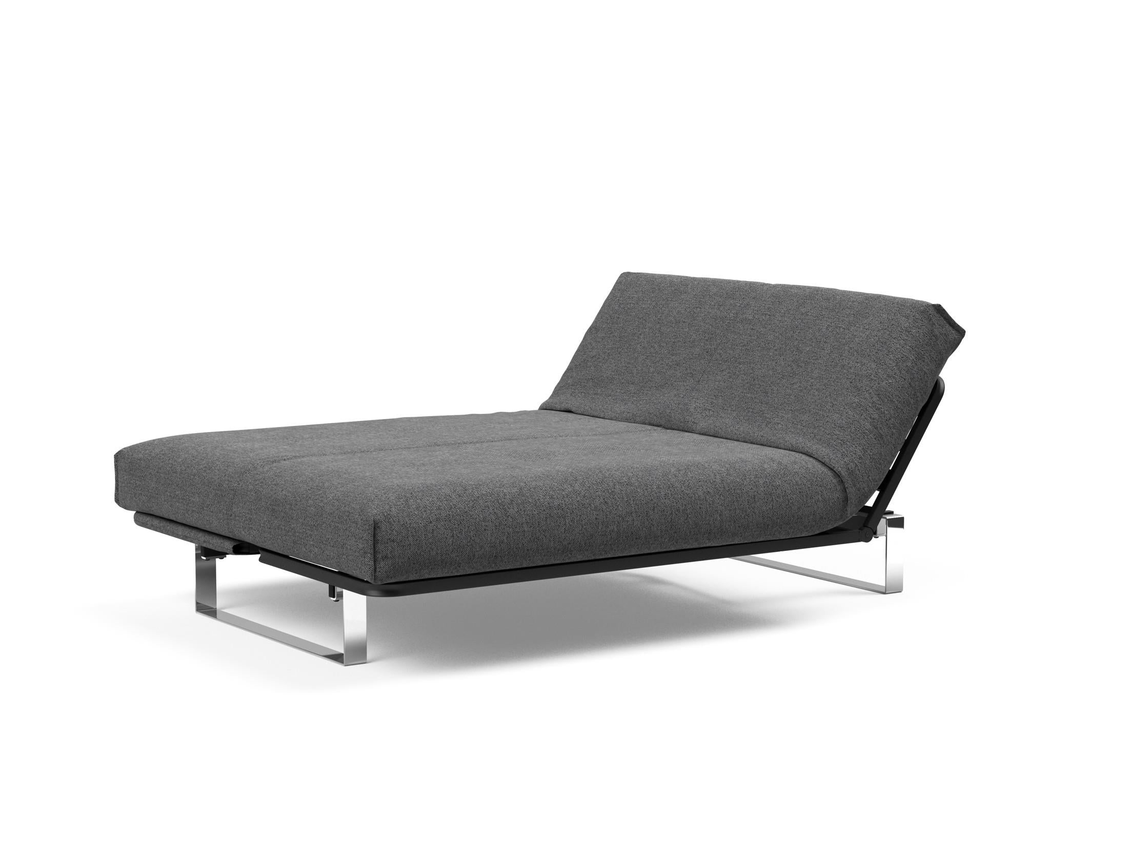 Erleben Sie das Minimum Bettsofa 140 Nordic Cover von Innovation Living: modernes skandinavisches Design, bequeme Soft Spring Matratze und flexible Einsatzmöglichkeiten.
