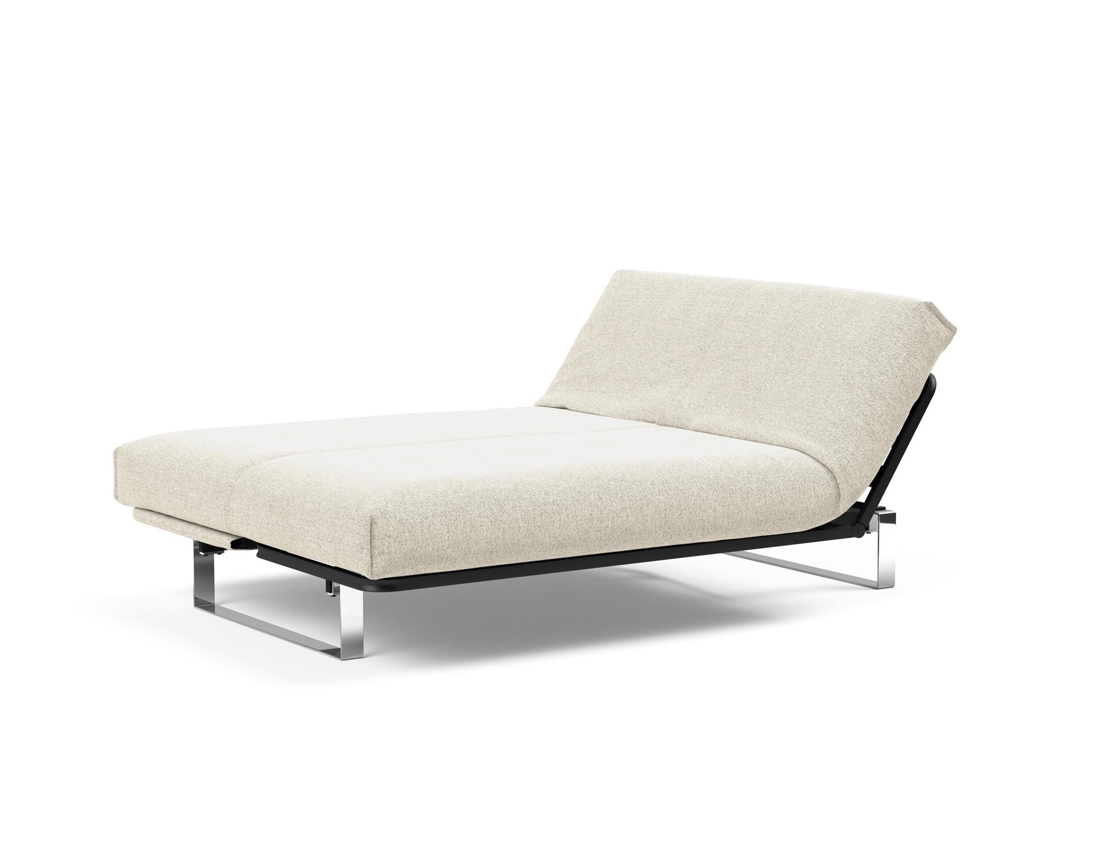 Erleben Sie das Minimum Bettsofa 140 Nordic Cover von Innovation Living: modernes skandinavisches Design, bequeme Soft Spring Matratze und flexible Einsatzmöglichkeiten.