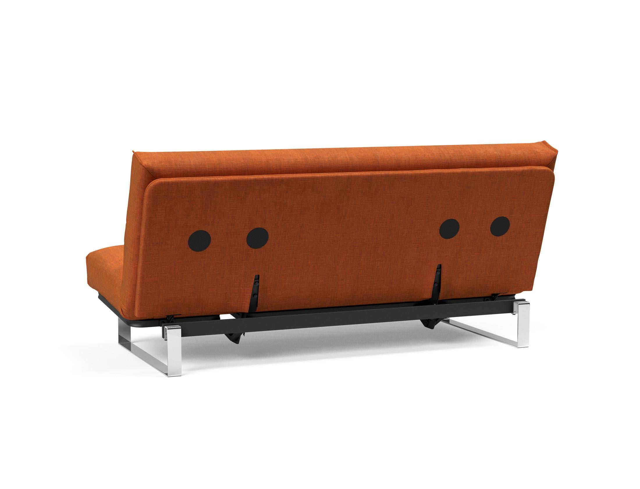 Erleben Sie das Minimum Bettsofa 140 Nordic Cover von Innovation Living: modernes skandinavisches Design, bequeme Soft Spring Matratze und multifunktionale Anwendung.