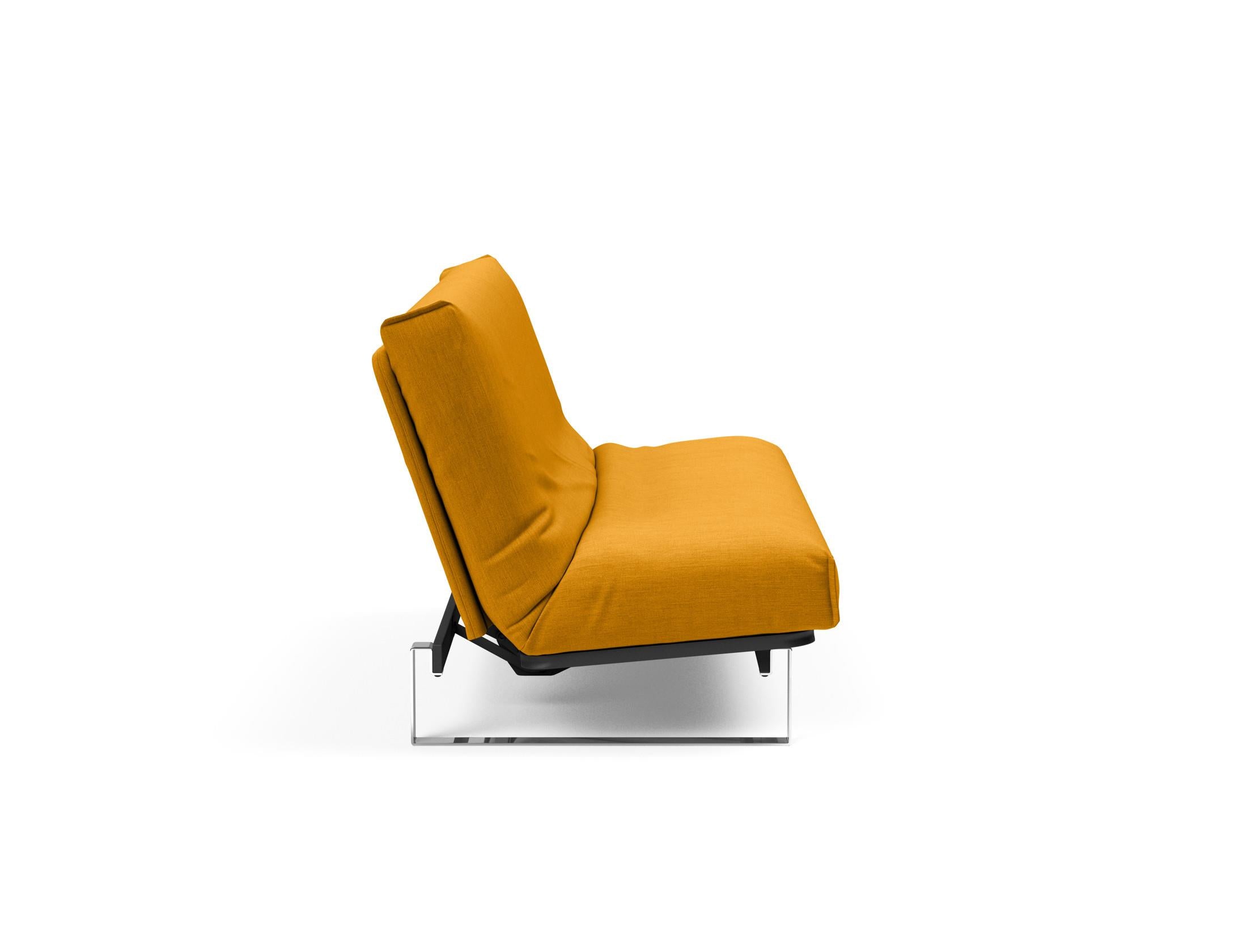 Erleben Sie das Minimum Bettsofa 140 Nordic Cover von Innovation Living: modernes skandinavisches Design, bequeme Soft Spring Matratze und multifunktionale Anwendung.