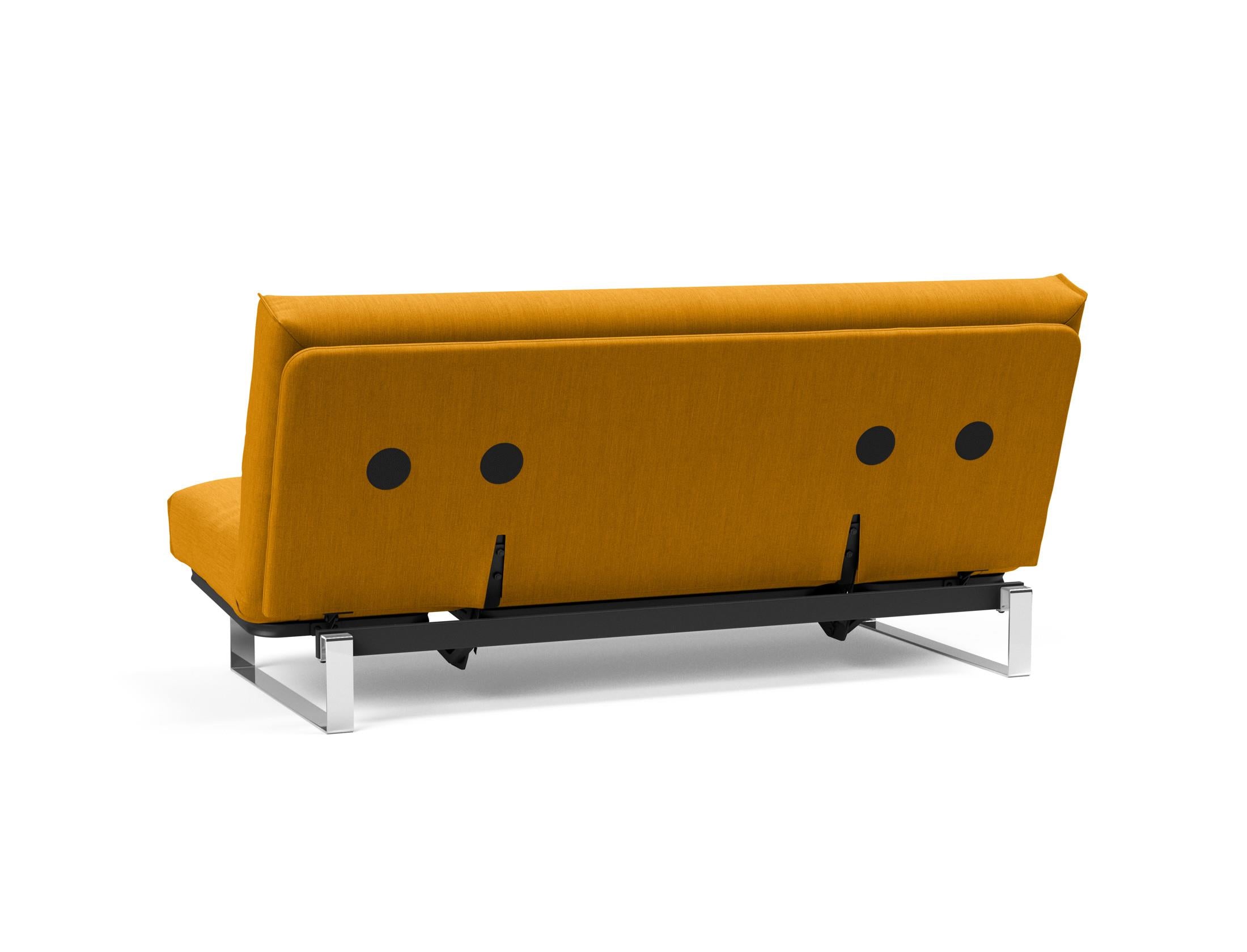 Erleben Sie das Minimum Bettsofa 140 Nordic Cover von Innovation Living: modernes skandinavisches Design, bequeme Soft Spring Matratze und flexible Einsatzmöglichkeiten.