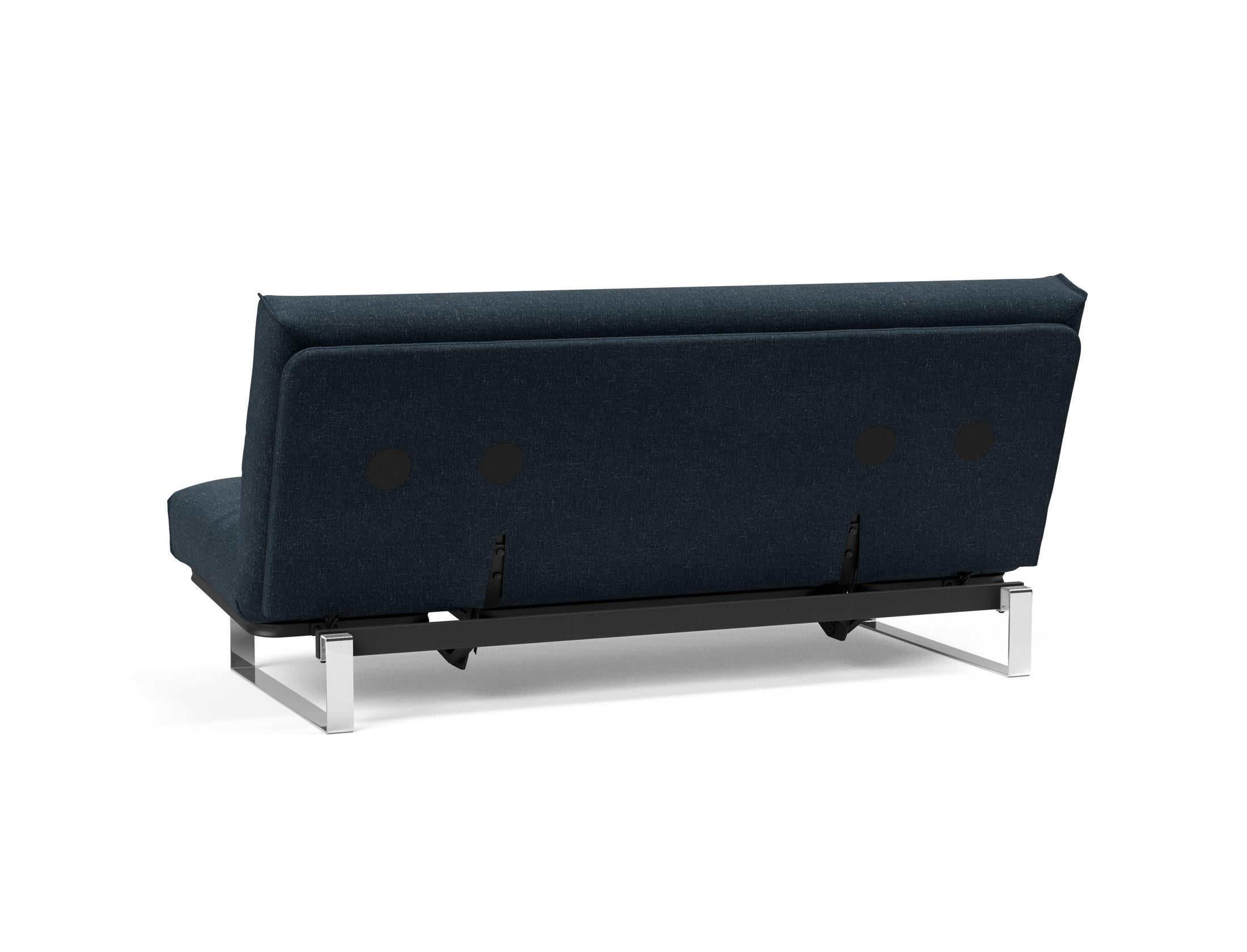 Erleben Sie das Minimum Bettsofa 140 Nordic Cover von Innovation Living: modernes skandinavisches Design, bequeme Soft Spring Matratze und flexible Einsatzmöglichkeiten.
