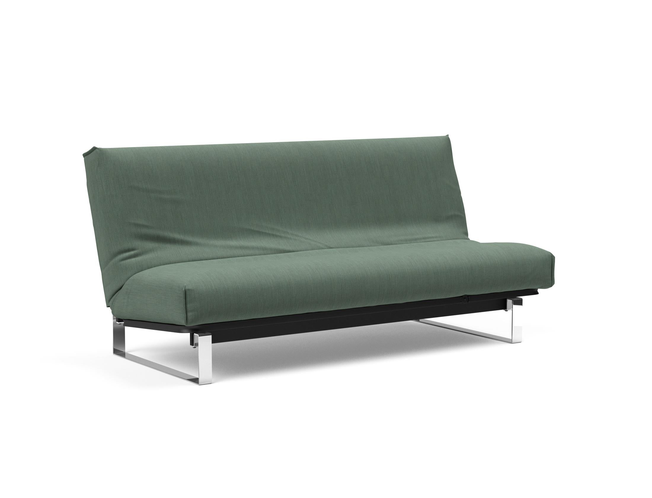 Entdecken Sie das Minimum Bettsofa 140 Nordic Cover von Innovation Living: stilvolles skandinavisches Design, komfortable Soft Spring Matratze und vielseitige Nutzungsmöglichkeiten.