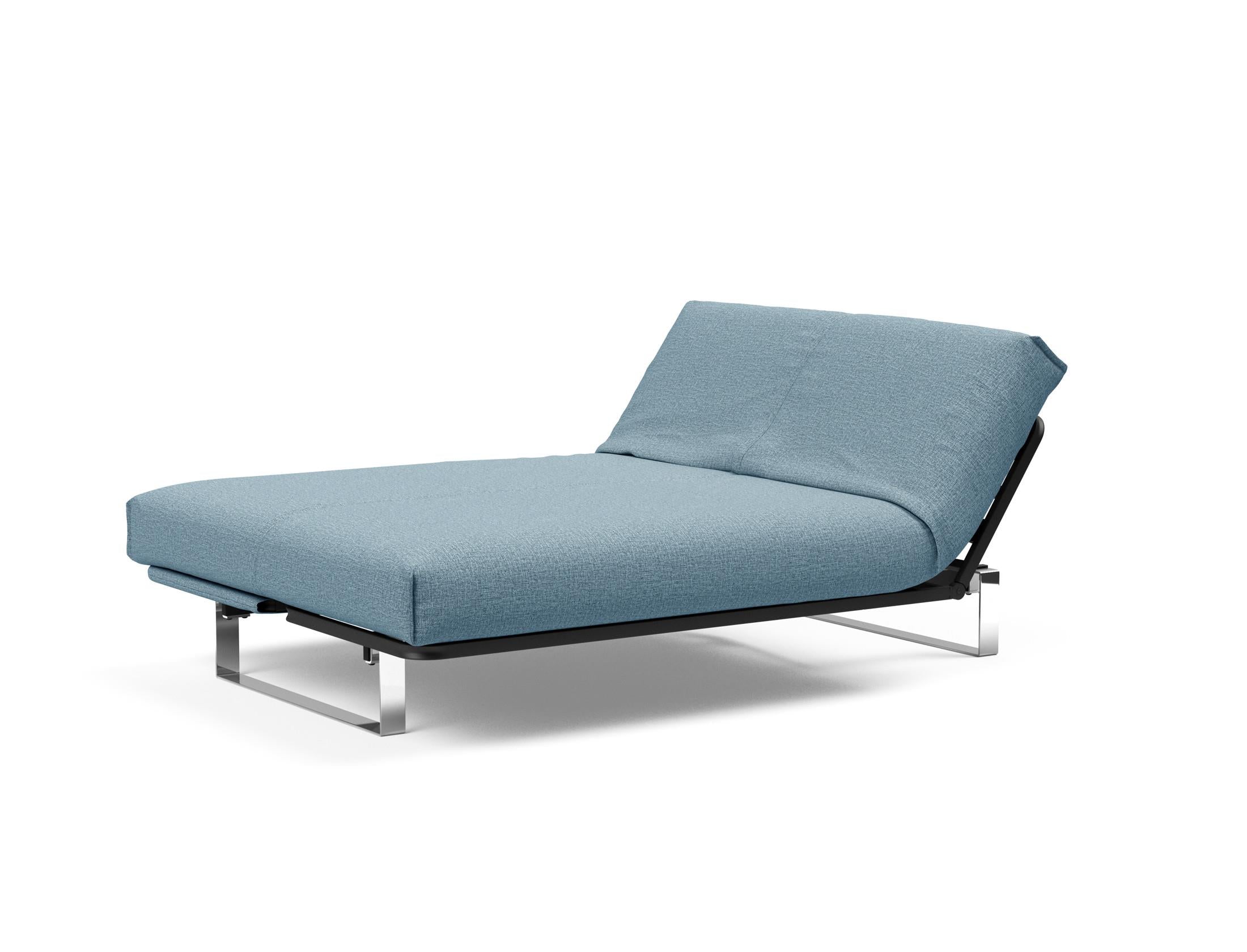 Erleben Sie das Minimum Bettsofa 140 Nordic Cover von Innovation Living: modernes skandinavisches Design, bequeme Soft Spring Matratze und flexible Einsatzmöglichkeiten.