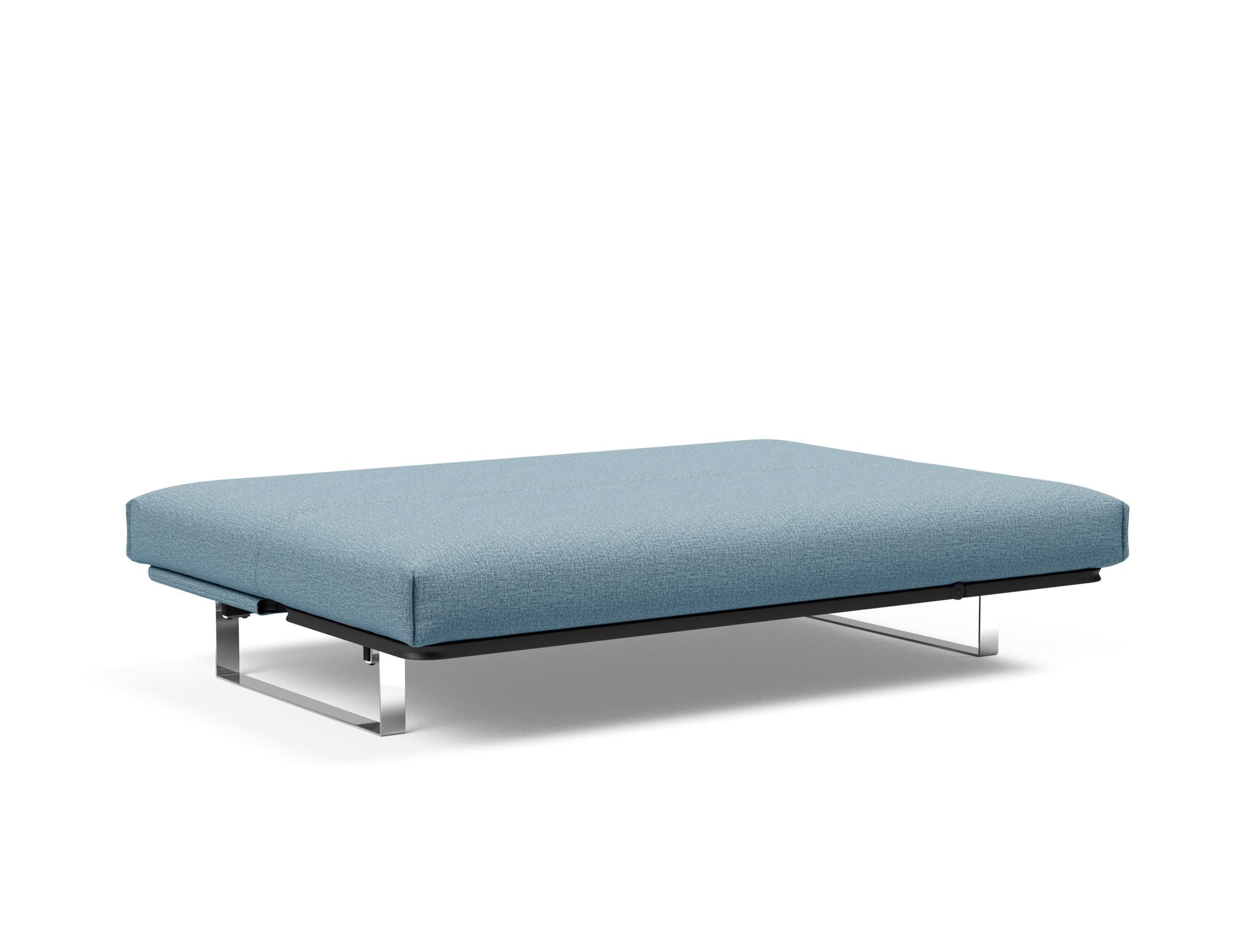 Entdecken Sie das Minimum Bettsofa 140 Nordic Cover von Innovation Living: stilvolles skandinavisches Design, komfortable Soft Spring Matratze und vielseitige Nutzung.