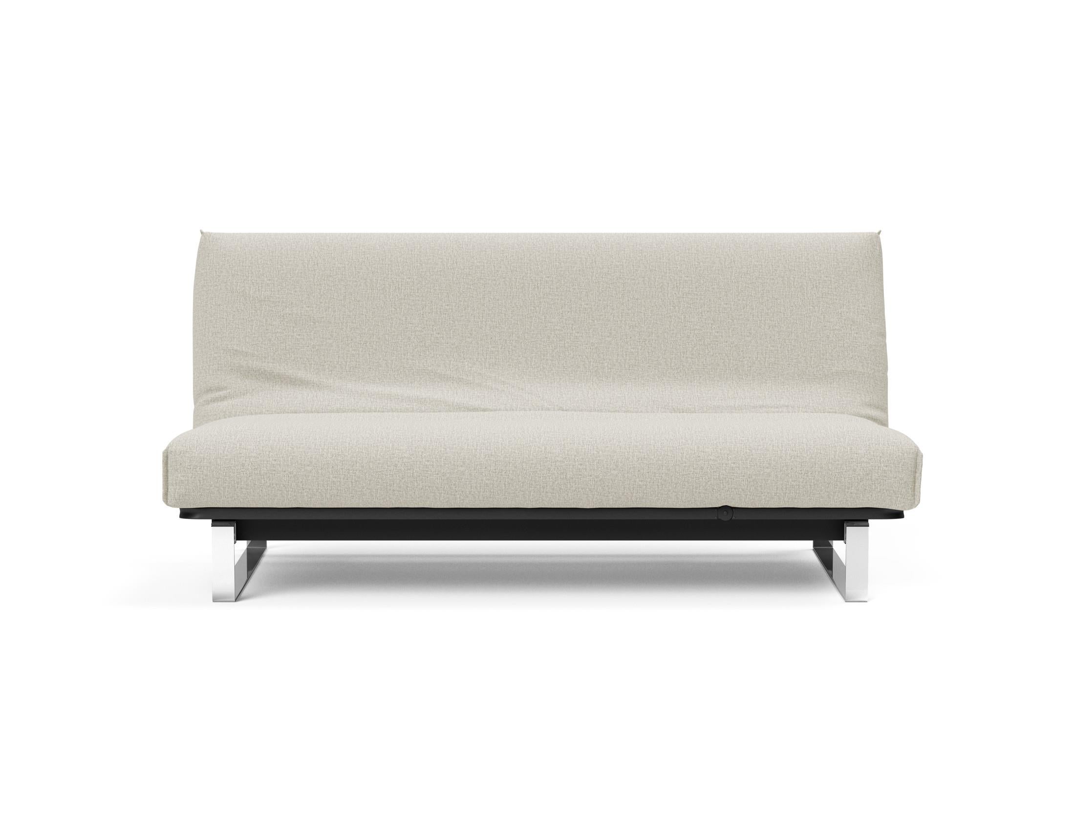 Erleben Sie das Minimum Bettsofa 140 Nordic Cover von Innovation Living: modernes skandinavisches Design, bequeme Soft Spring Matratze und flexible Einsatzmöglichkeiten.