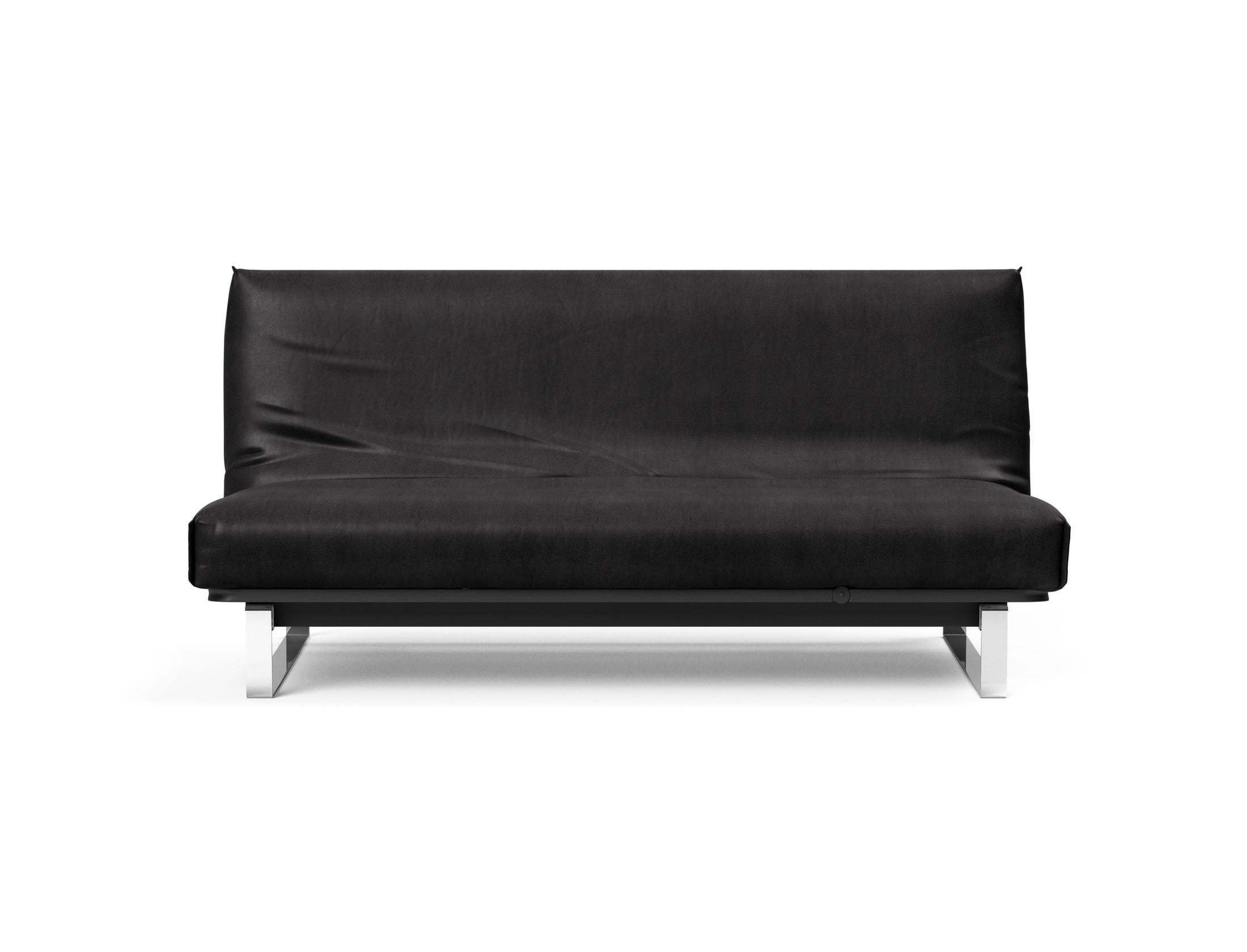 Erleben Sie das Minimum Bettsofa 140 Nordic Cover von Innovation Living: modernes skandinavisches Design, bequeme Soft Spring Matratze und multifunktionale Anwendung.