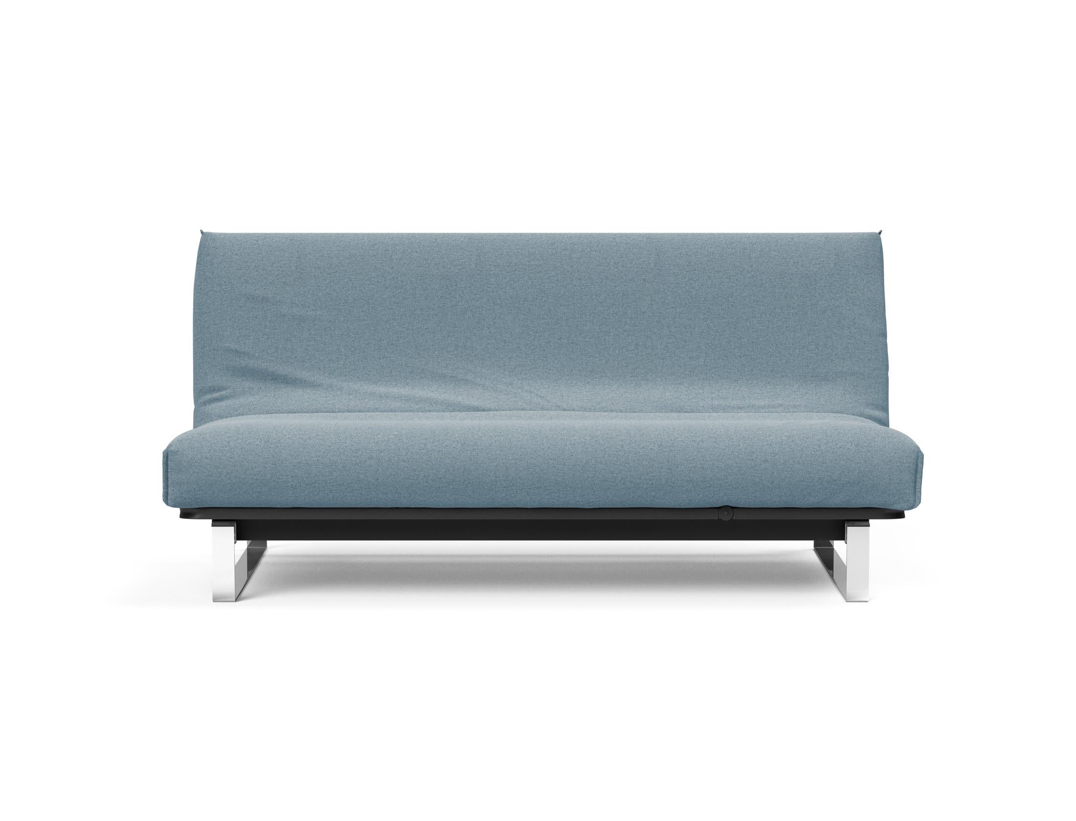 Erleben Sie das Minimum Bettsofa 140 Nordic Cover von Innovation Living: modernes skandinavisches Design, bequeme Soft Spring Matratze und flexible Einsatzmöglichkeiten.