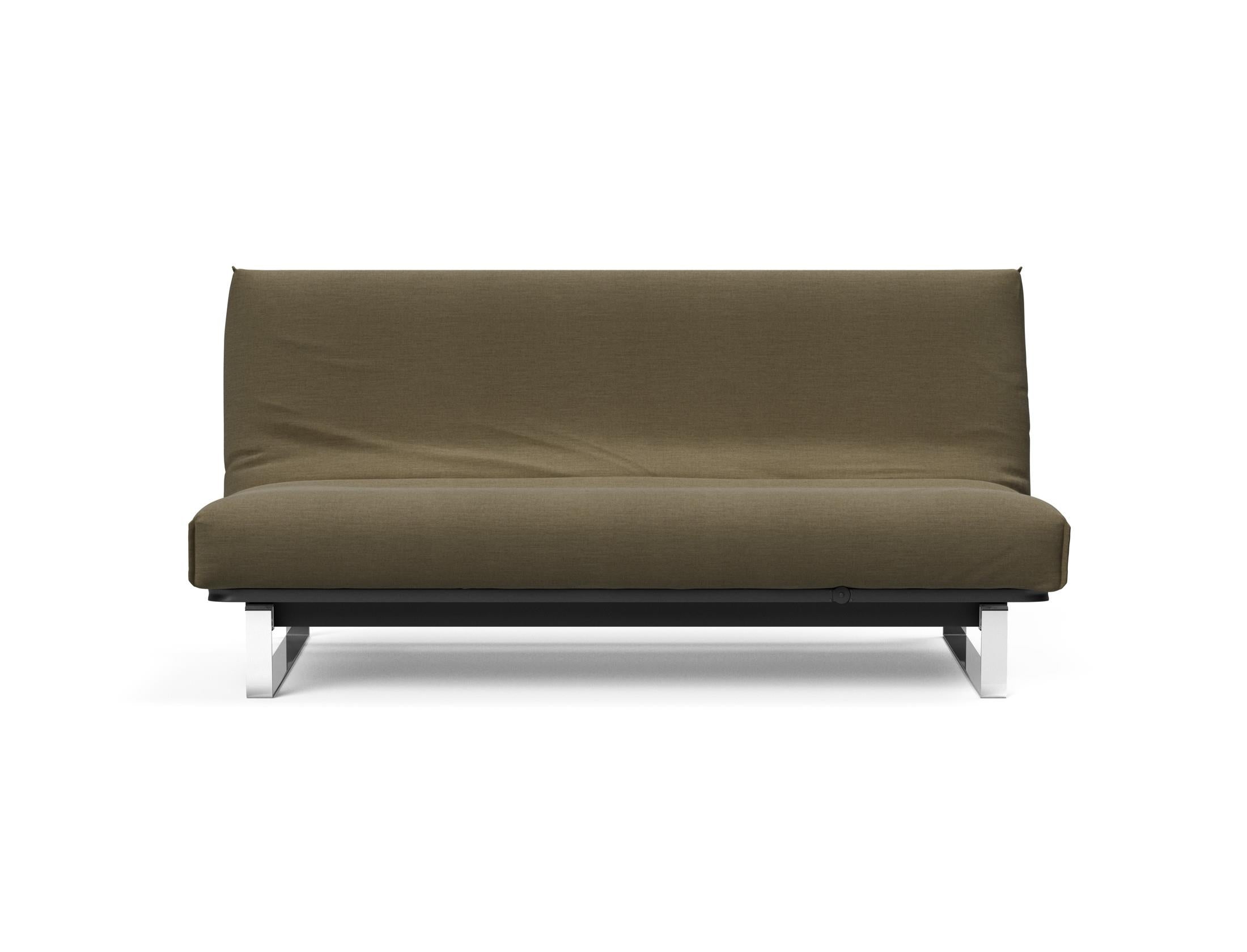 Entdecken Sie das Minimum Bettsofa 140 Nordic Cover von Innovation Living: stilvolles skandinavisches Design, komfortable Soft Spring Matratze und vielseitige Nutzung.