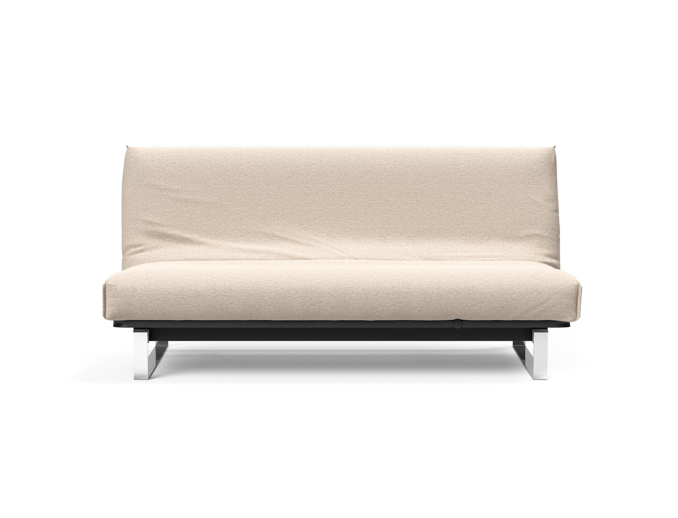 Entdecken Sie das Minimum Bettsofa 140 Nordic Cover von Innovation Living: stilvolles skandinavisches Design, komfortable Soft Spring Matratze und vielseitige Nutzung.