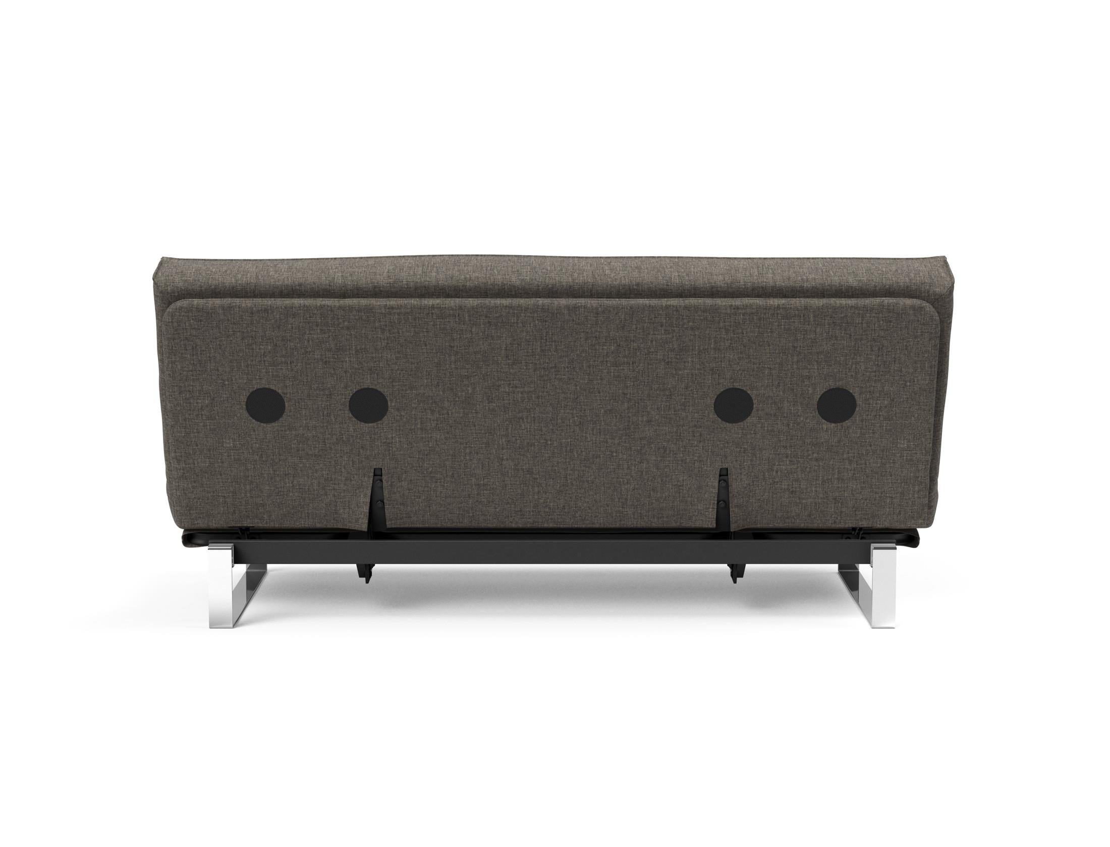 Erleben Sie das Minimum Bettsofa 140 Sharp Plus von Innovation Living – stilvolles Design und der bequeme Soft Spring Bezug sorgen für höchsten Schlafkomfort.