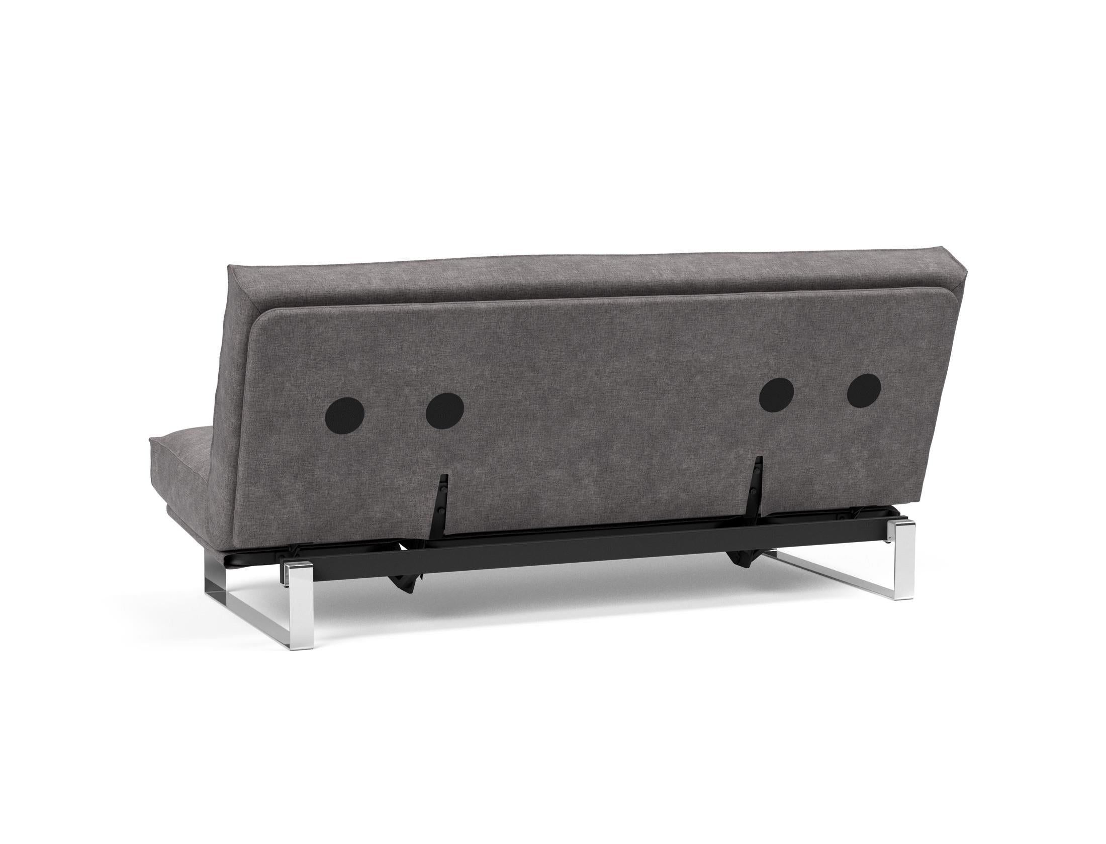 Erleben Sie das Minimum Bettsofa 140 Sharp Plus Cover von Innovation Living – stilvoll, vielseitig und mit bequemer Soft Spring Polsterung für besten Schlafkomfort.