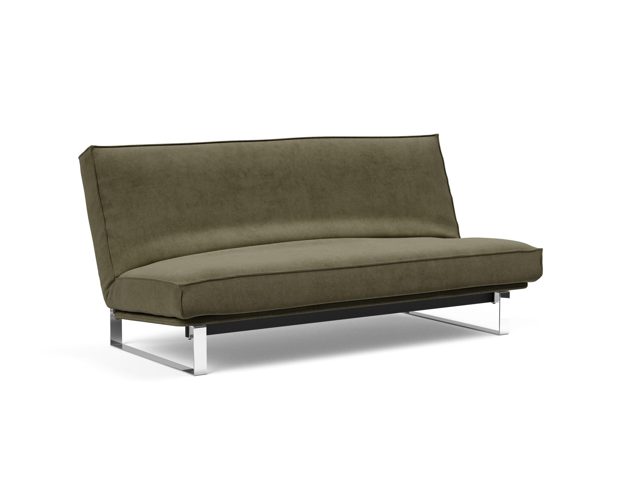 Erleben Sie das Minimum Bettsofa 140 Sharp Plus Cover von Innovation Living – stilvoll, vielseitig und mit bequemer Soft Spring Polsterung für besten Schlafkomfort.