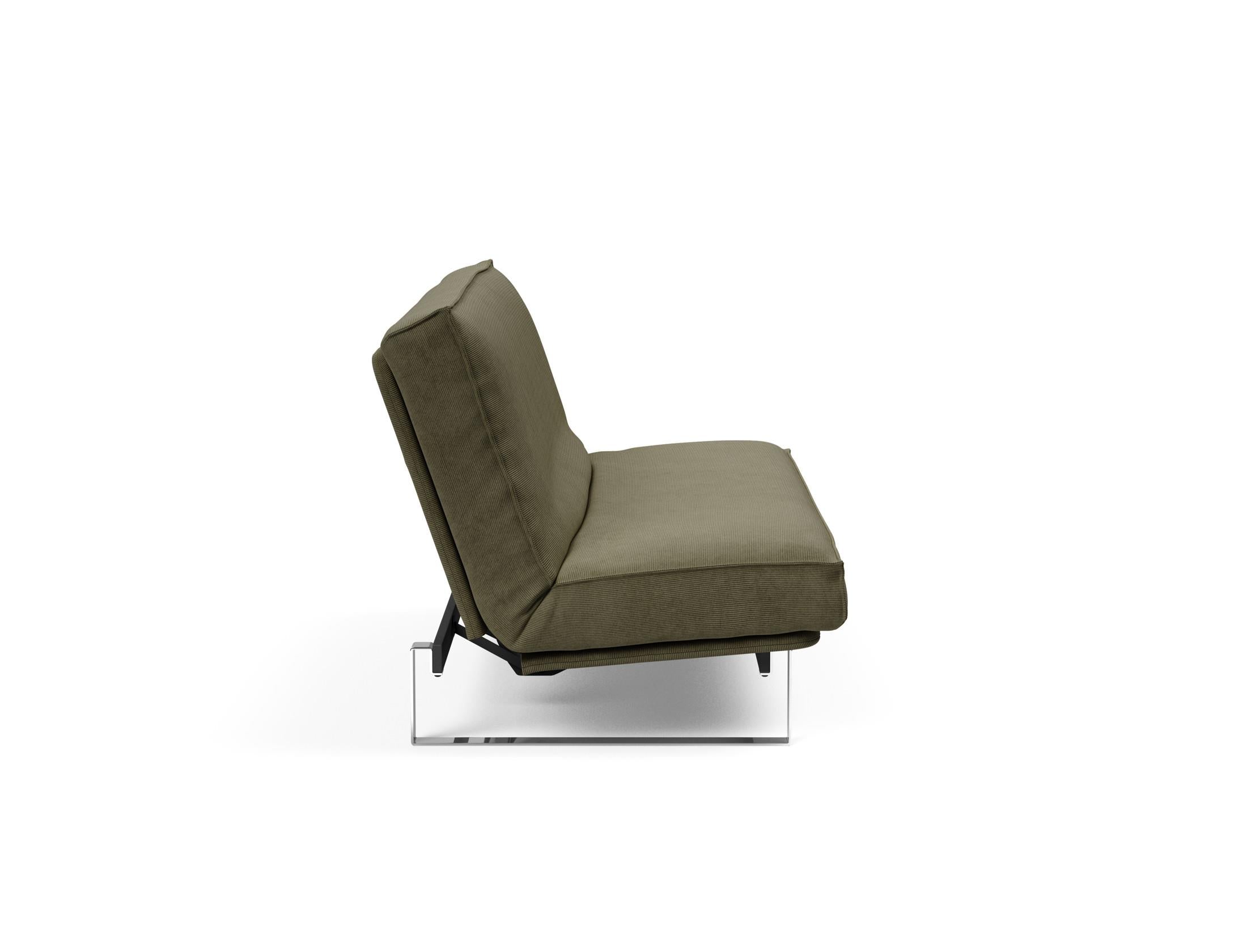 Entdecken Sie das Minimum Bettsofa 140 Sharp Plus Cover von Innovation Living – elegant, funktional und mit hochwertiger Soft Spring Polsterung für erholsame Nächte.