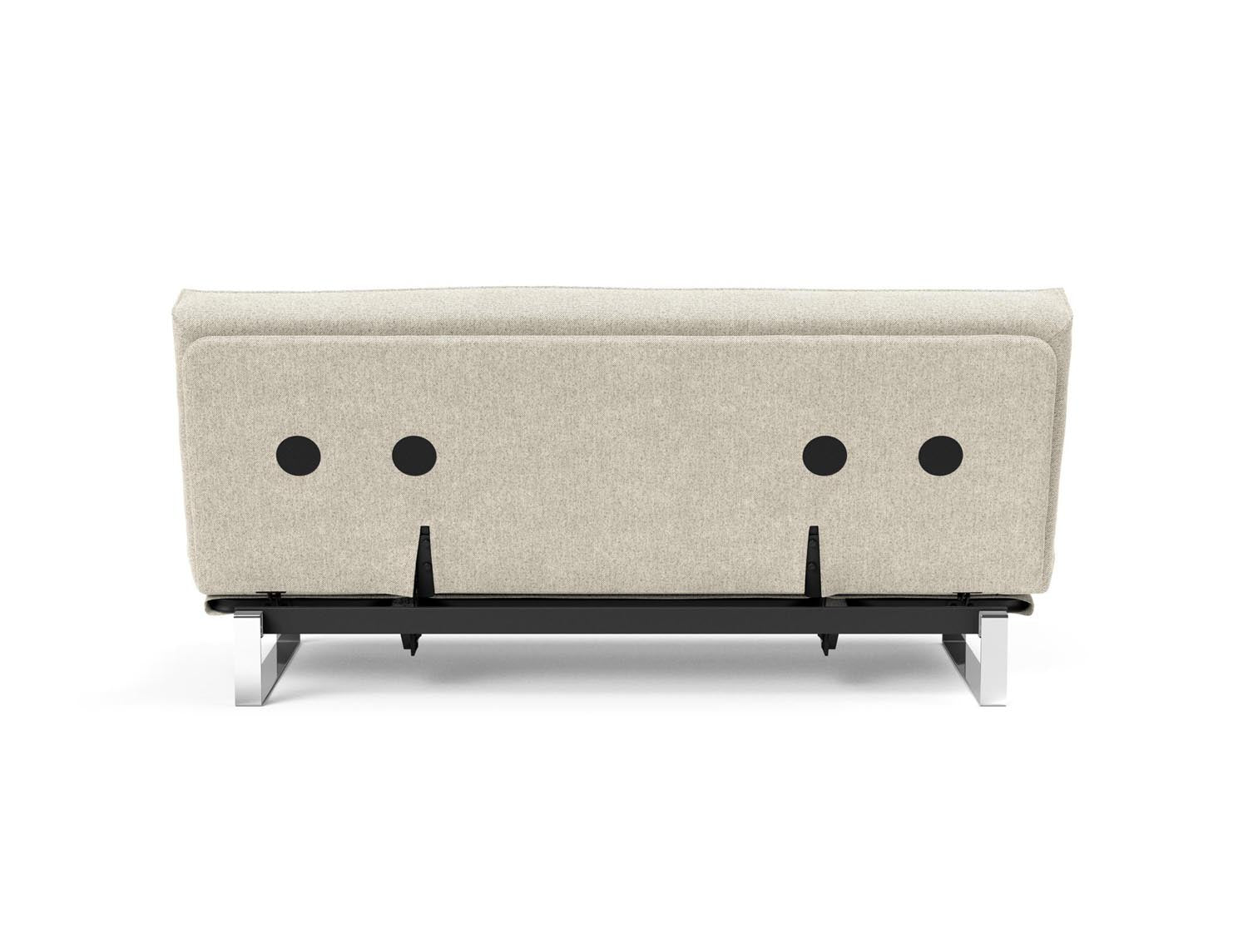 Erleben Sie das Minimum Bettsofa 140 Sharp Plus Cover von Innovation Living – stilvoll, vielseitig und mit bequemer Soft Spring Polsterung für besten Schlafkomfort.