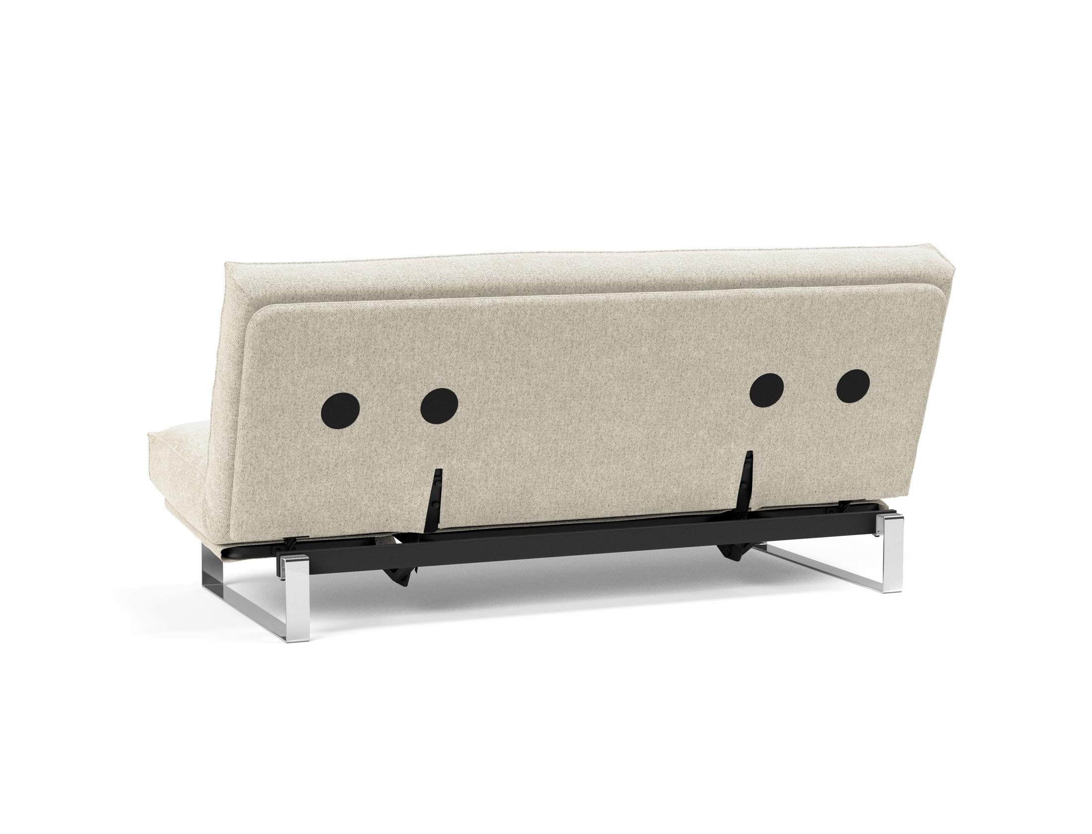 Entdecken Sie das Minimum Bettsofa 140 Sharp Plus Cover von Innovation Living – elegant, funktional und mit hochwertiger Soft Spring Polsterung für erholsame Nächte.