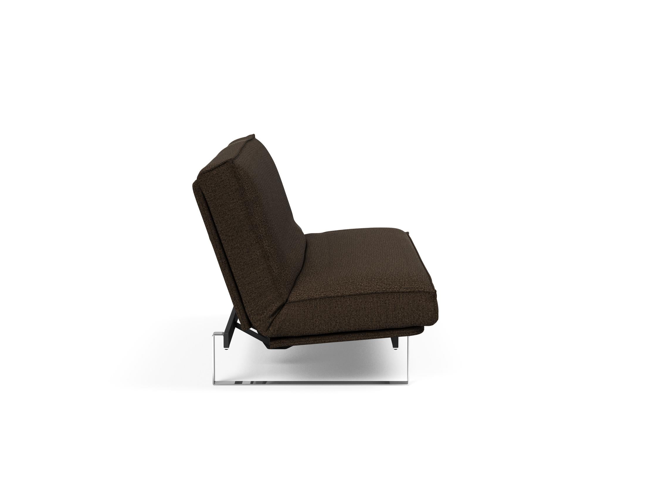Erleben Sie das Minimum Bettsofa 140 Sharp Plus Cover von Innovation Living – stilvoll, vielseitig und mit bequemer Soft Spring Polsterung für besten Schlafkomfort.