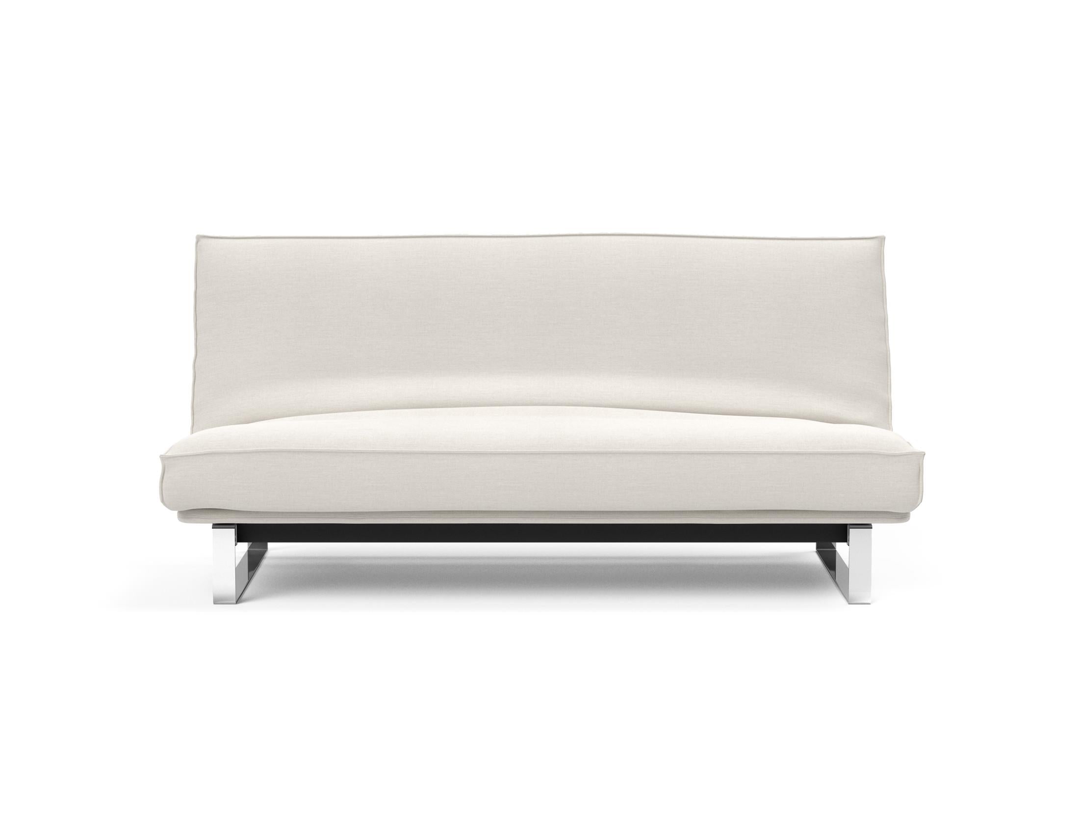 Erleben Sie das Minimum Bettsofa 140 Sharp Plus Cover von Innovation Living – stilvoll, vielseitig und mit bequemer Soft Spring Polsterung für besten Schlafkomfort.