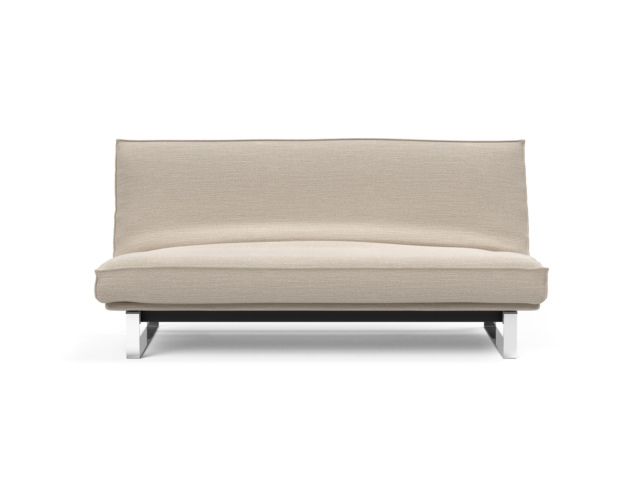 Erleben Sie das Minimum Bettsofa 140 Sharp Plus Cover von Innovation Living – stilvoll, vielseitig und mit bequemer Soft Spring Polsterung für besten Schlafkomfort.