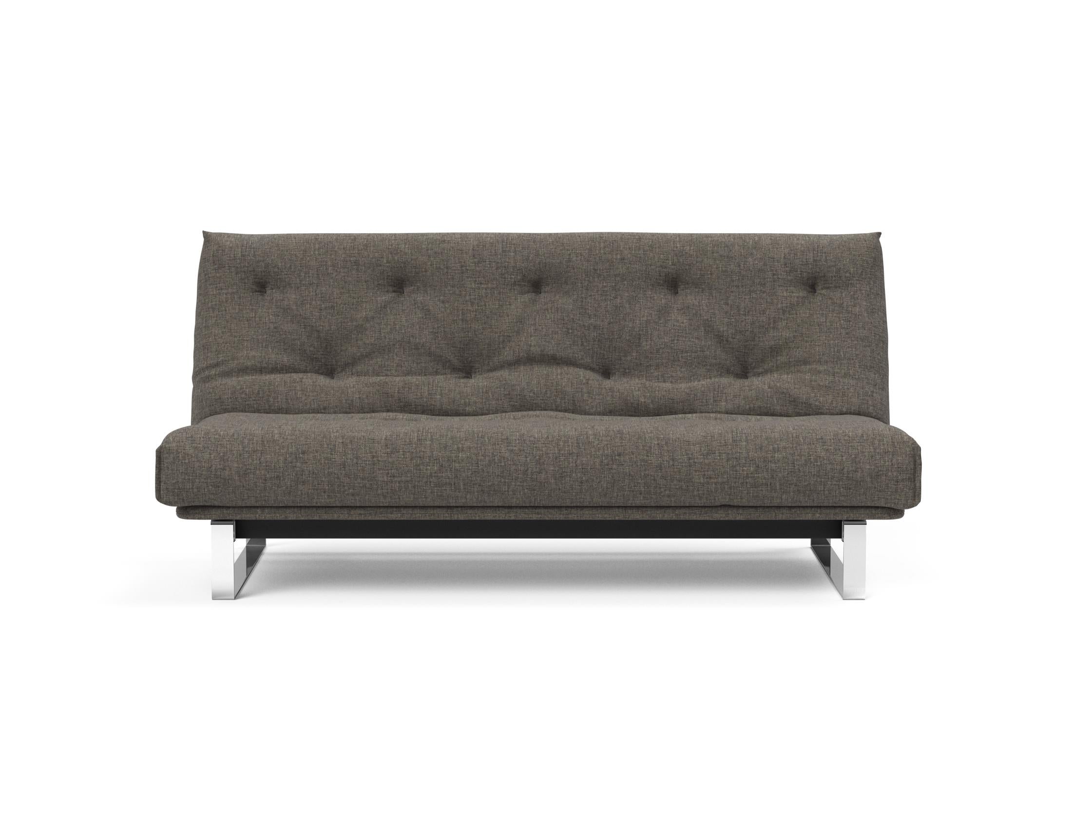 Erleben Sie das Minimum Bettsofa 140 Nordic von Innovation Living: elegantes Design, bequeme Soft Spring Matratze, ideal für kleine Räume.