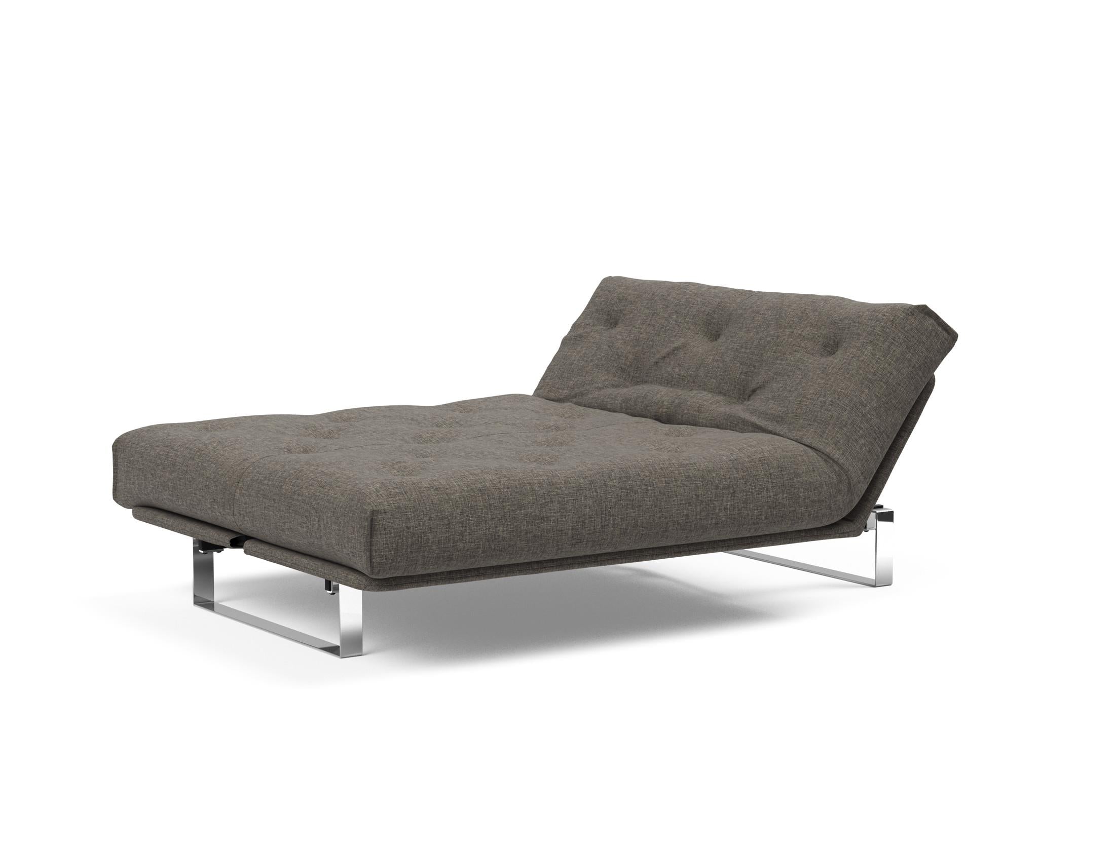 Entdecken Sie das Minimum Bettsofa 140 Nordic von Innovation Living: stilvolles Design, komfortable Soft Spring Matratze, perfekt für kompakte Wohnräume.