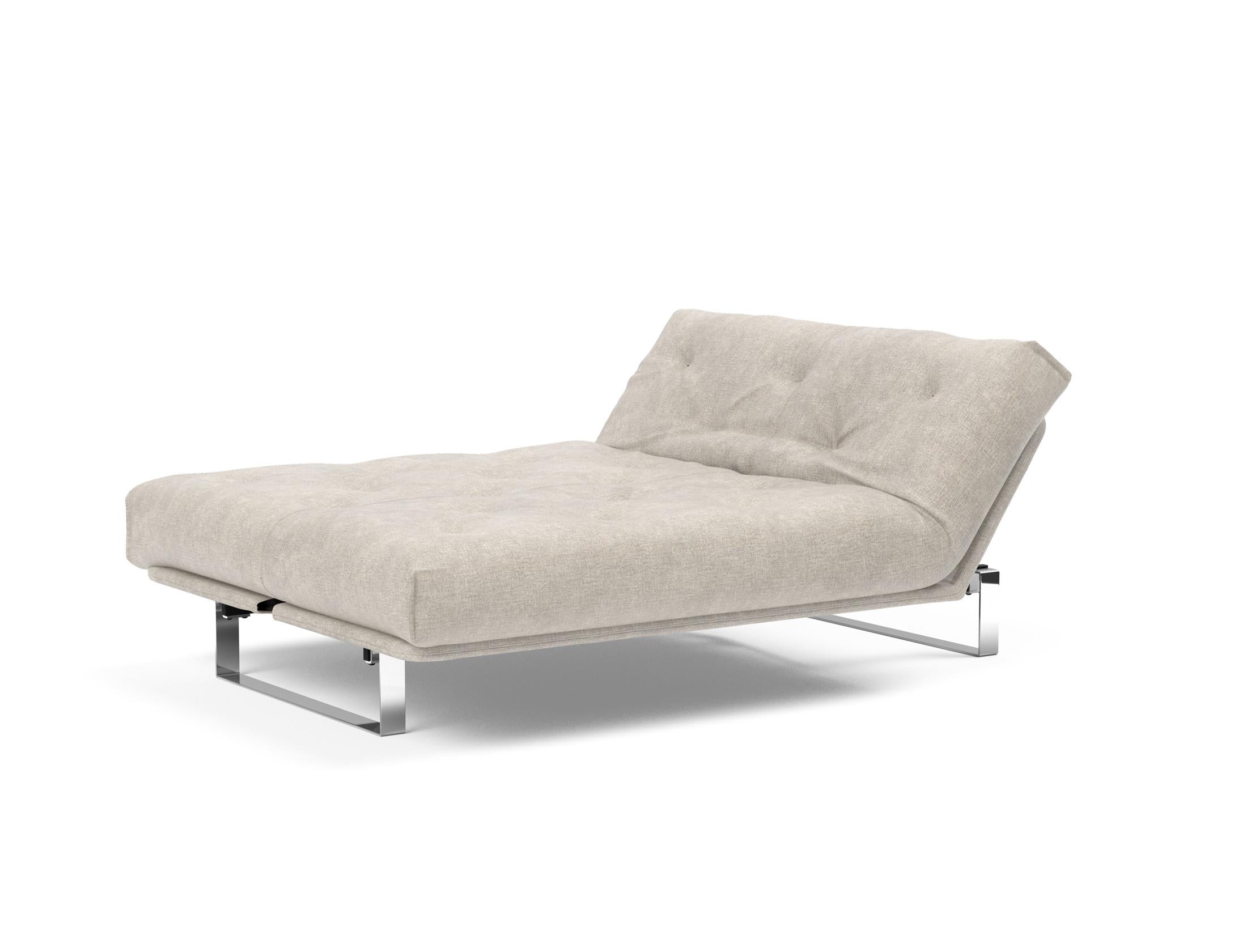 Erleben Sie das Minimum Bettsofa 140 Nordic von Innovation Living: elegantes Design, bequeme Soft Spring Matratze, ideal für kleine Räume.