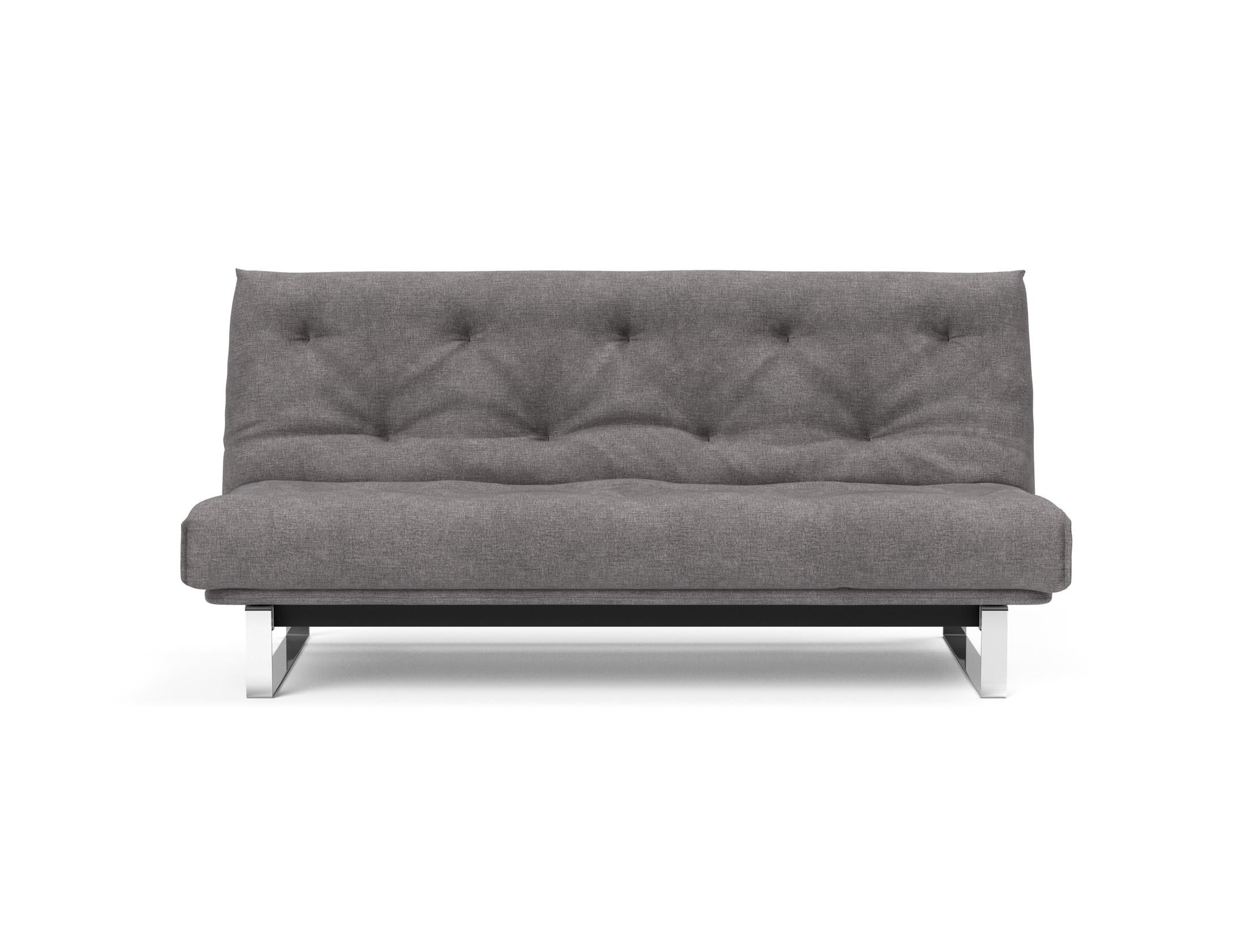 Erleben Sie das Minimum Bettsofa 140 Nordic von Innovation Living: elegantes Design, bequeme Soft Spring Matratze, ideal für kleine Räume.