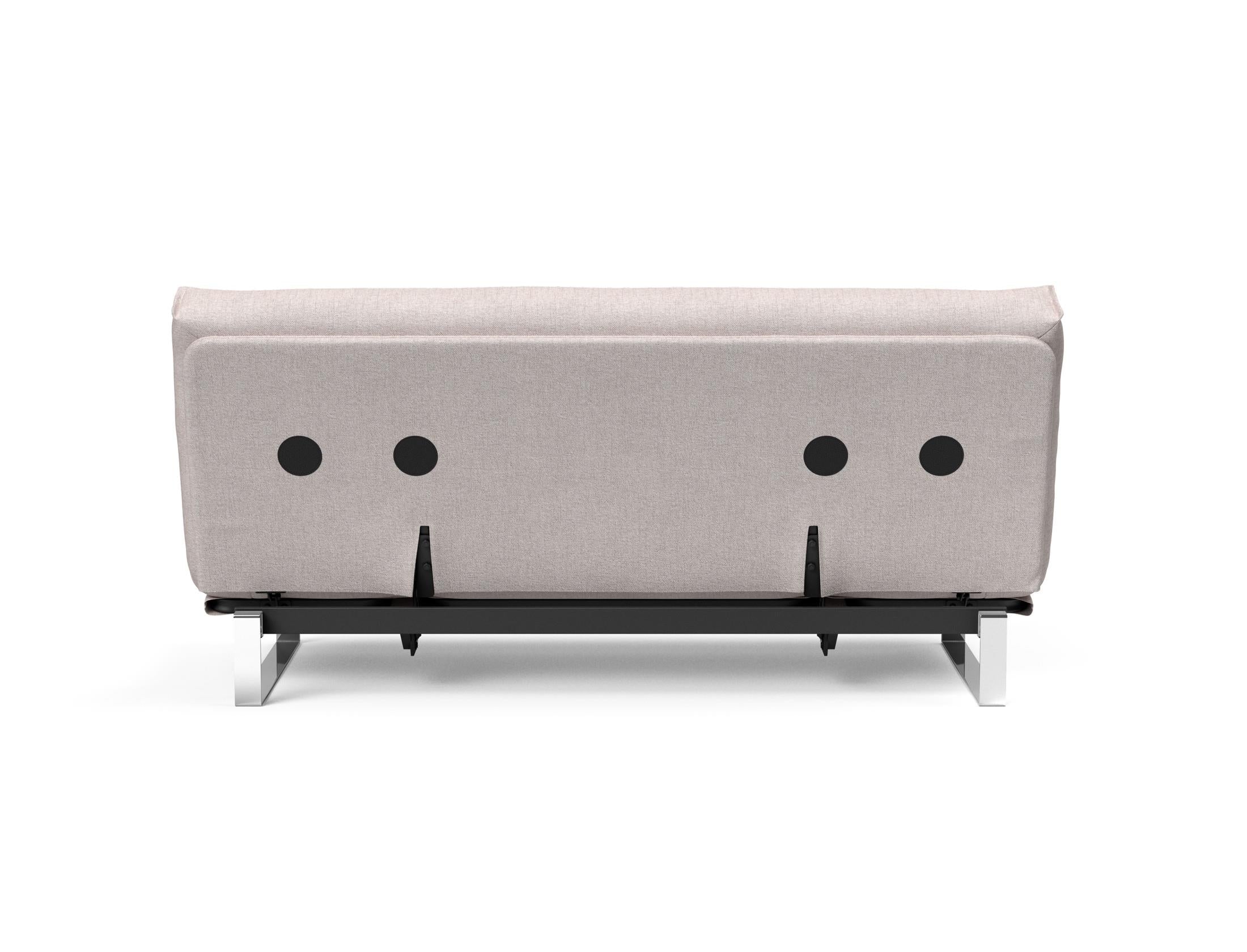 Entdecken Sie das Minimum Bettsofa 140 Nordic von Innovation Living: stilvolles Design, komfortable Soft Spring Matratze, perfekt für kompakte Wohnräume.
