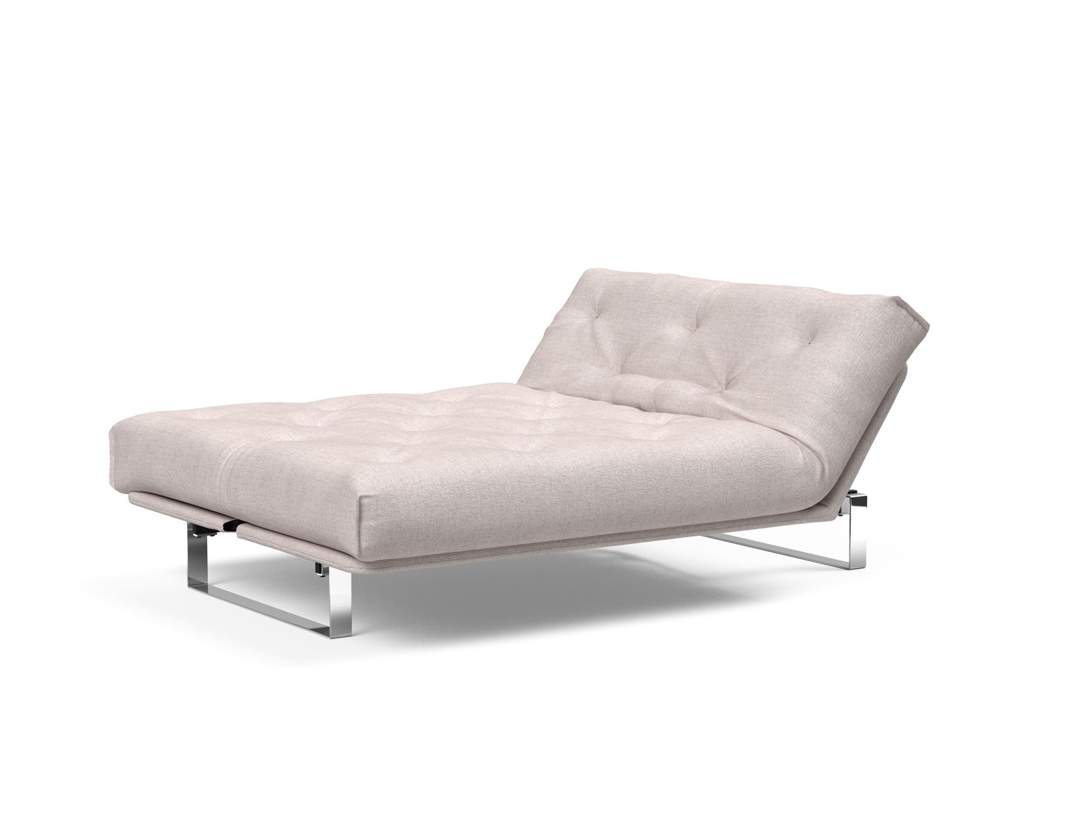 Erleben Sie das Minimum Bettsofa 140 Nordic von Innovation Living: elegantes Design, bequeme Soft Spring Matratze, ideal für kleine Räume.