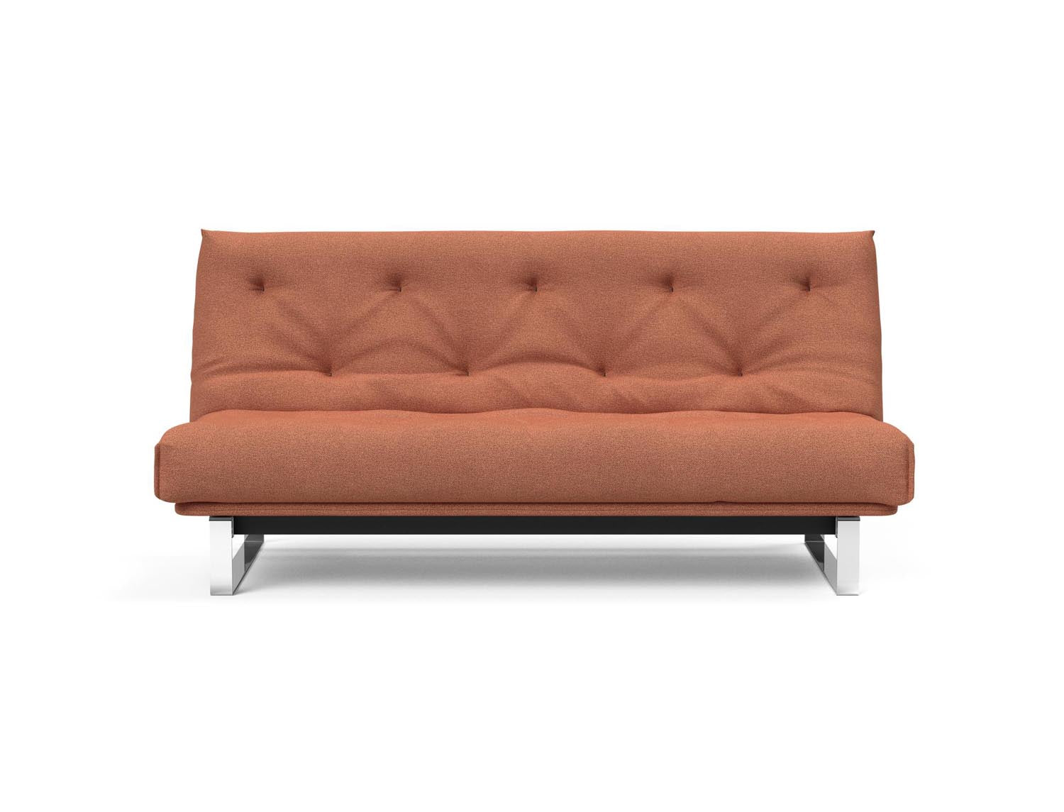Erleben Sie das Minimum Bettsofa 140 Nordic von Innovation Living: elegantes Design, bequeme Soft Spring Matratze, ideal für kleine Räume.