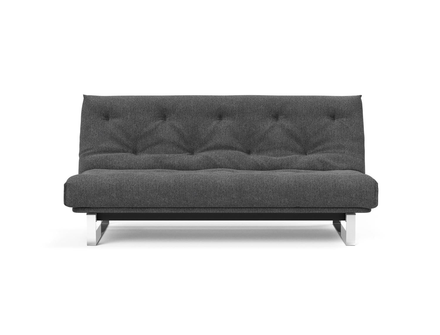 Erleben Sie das Minimum Bettsofa 140 Nordic von Innovation Living: elegantes Design, bequeme Soft Spring Matratze, ideal für kleine Räume.