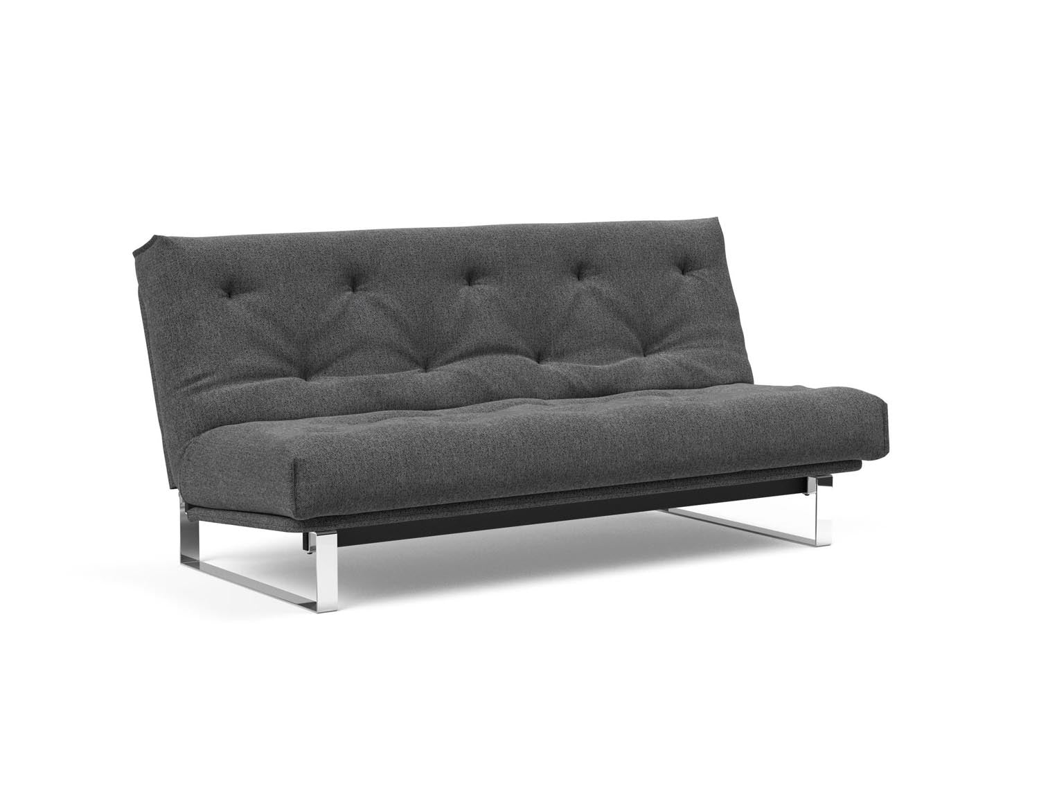 Entdecken Sie das Minimum Bettsofa 140 Nordic von Innovation Living: stilvolles Design, komfortable Soft Spring Matratze, perfekt für kompakte Wohnräume.