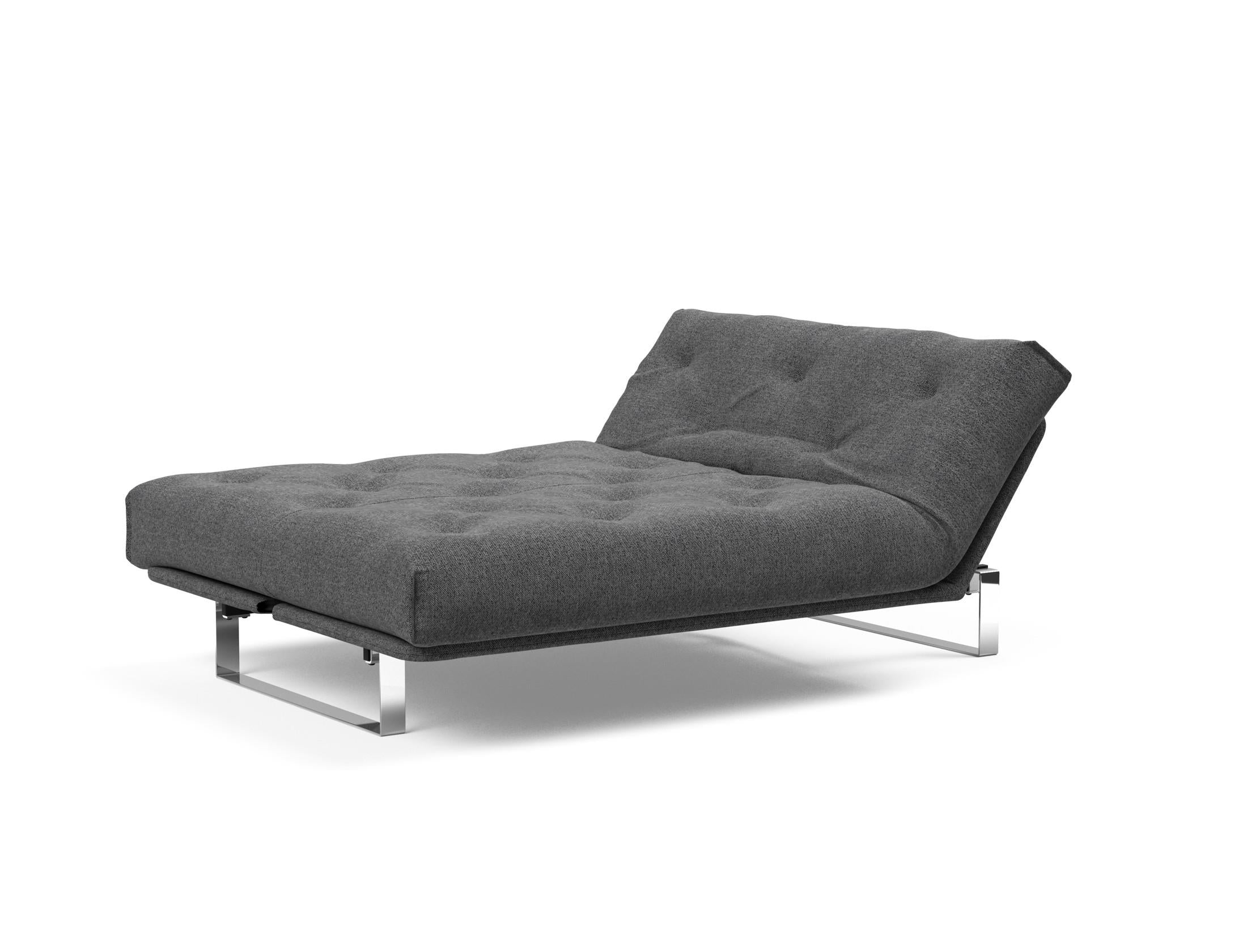 Erleben Sie das Minimum Bettsofa 140 Nordic von Innovation Living: elegantes Design, bequeme Soft Spring Matratze, ideal für kleine Räume.
