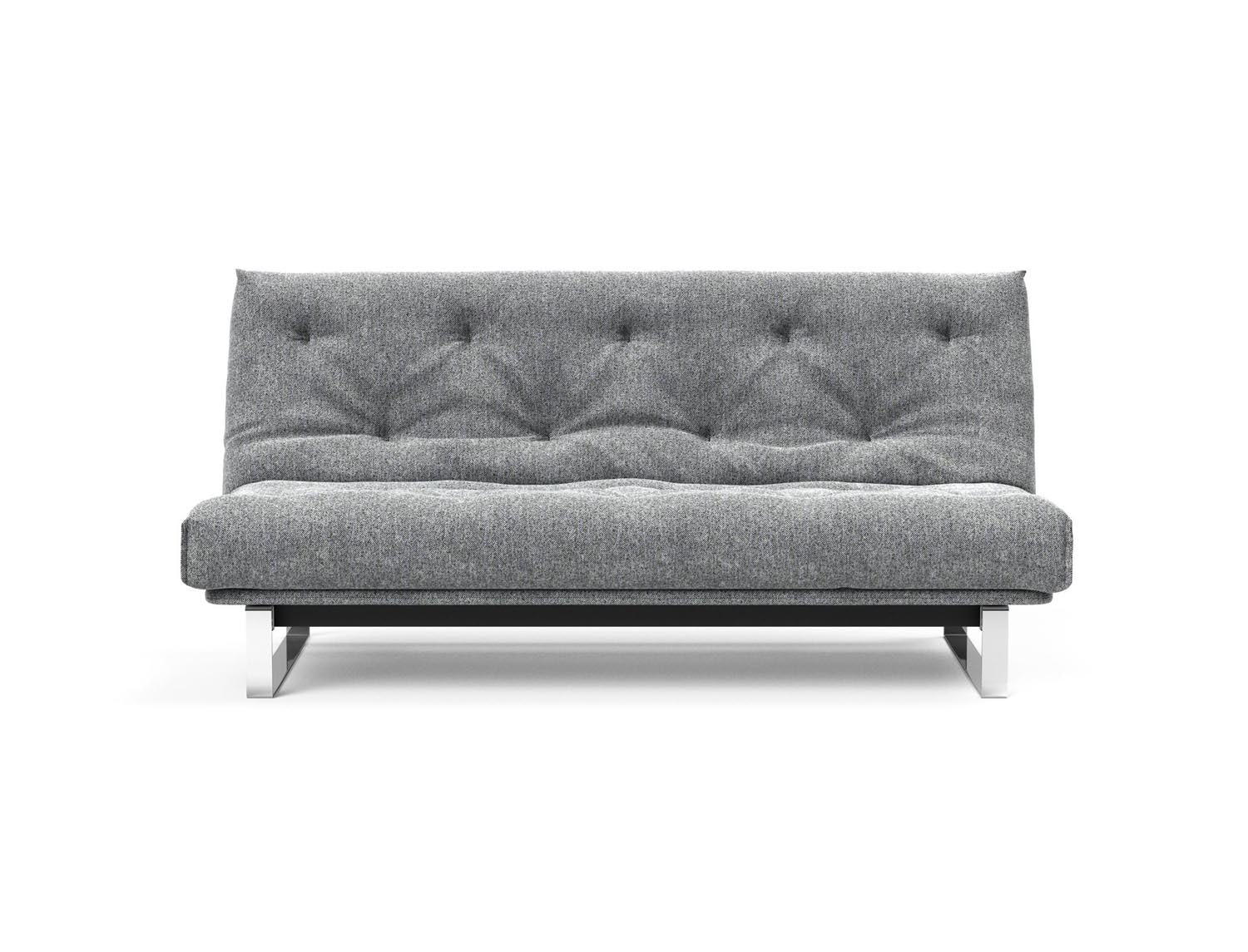 Entdecken Sie das Minimum Bettsofa 140 Nordic von Innovation Living: stilvolles Design, komfortable Soft Spring Matratze, perfekt für kompakte Wohnräume.