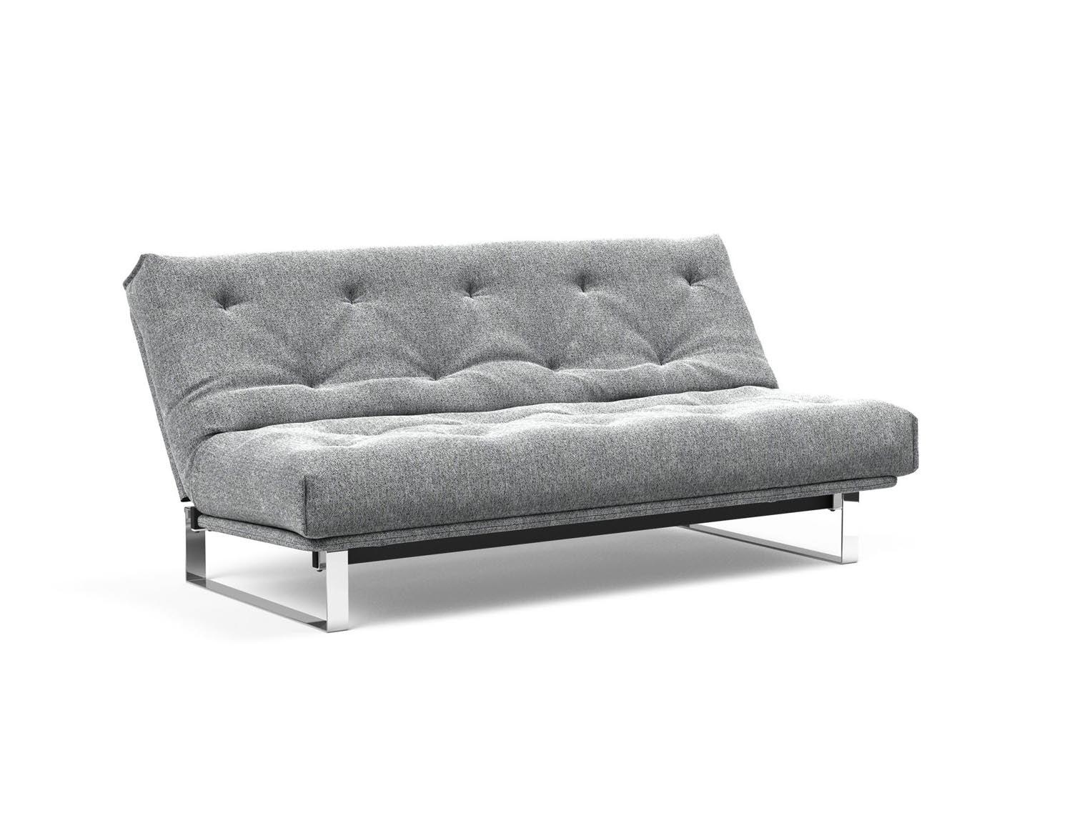 Erleben Sie das Minimum Bettsofa 140 Nordic von Innovation Living: elegantes Design, bequeme Soft Spring Matratze, ideal für kleine Räume.
