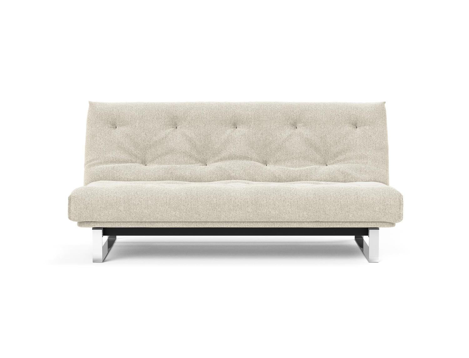 Entdecken Sie das Minimum Bettsofa 140 Nordic von Innovation Living: stilvolles Design, komfortable Soft Spring Matratze, perfekt für kompakte Wohnräume.