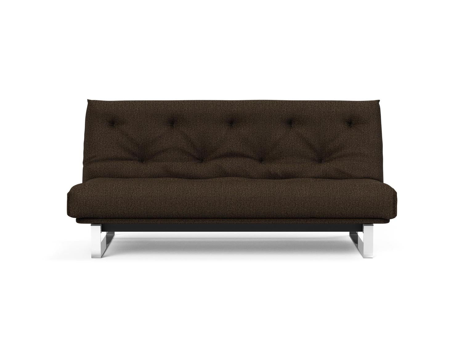 Erleben Sie das Minimum Bettsofa 140 Nordic von Innovation Living: elegantes Design, bequeme Soft Spring Matratze, ideal für kleine Räume.