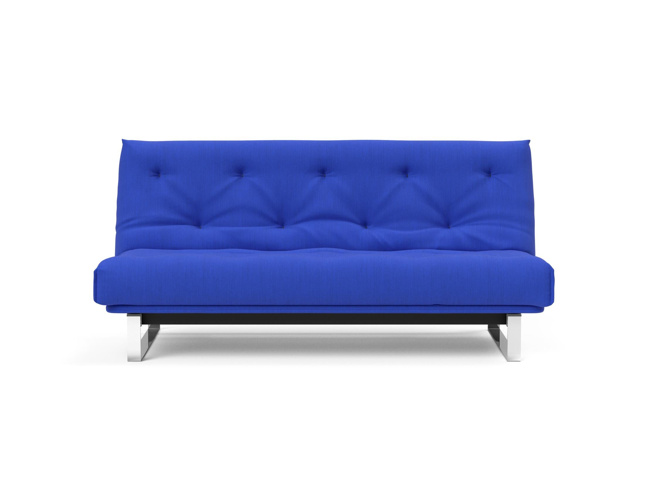 Erleben Sie das Minimum Bettsofa 140 Nordic von Innovation Living: elegantes Design, bequeme Soft Spring Matratze, ideal für kleine Räume.