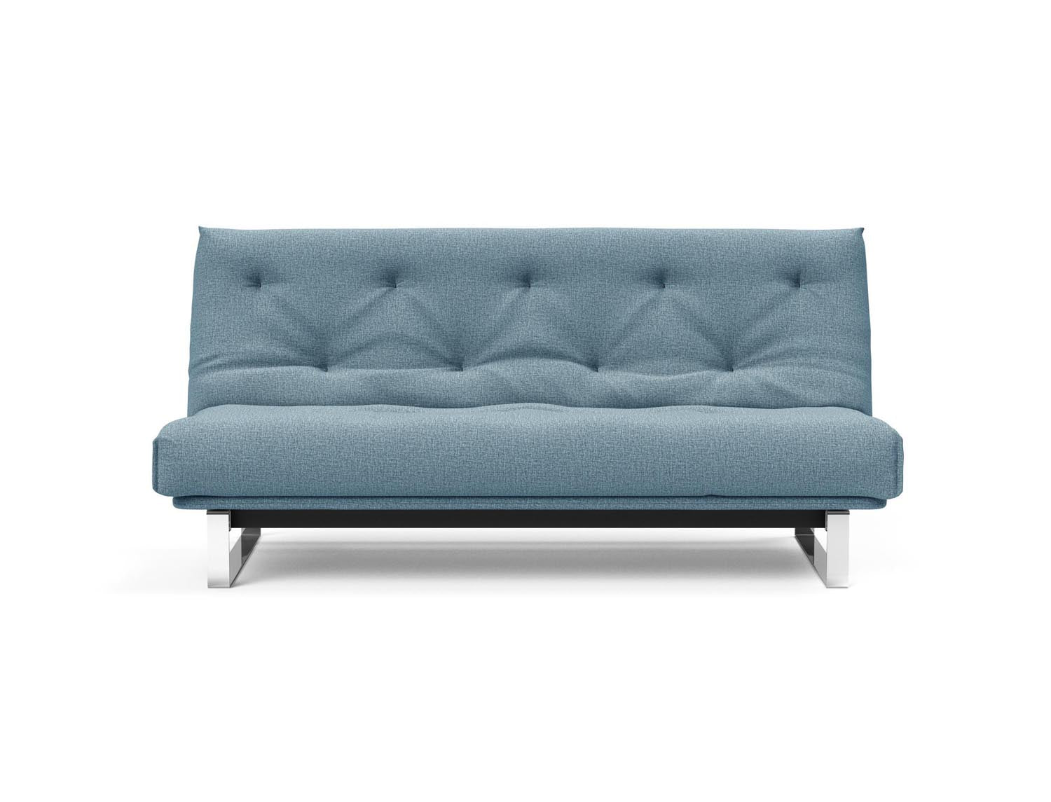 Erleben Sie das Minimum Bettsofa 140 Nordic von Innovation Living: elegantes Design, bequeme Soft Spring Matratze, ideal für kleine Räume.