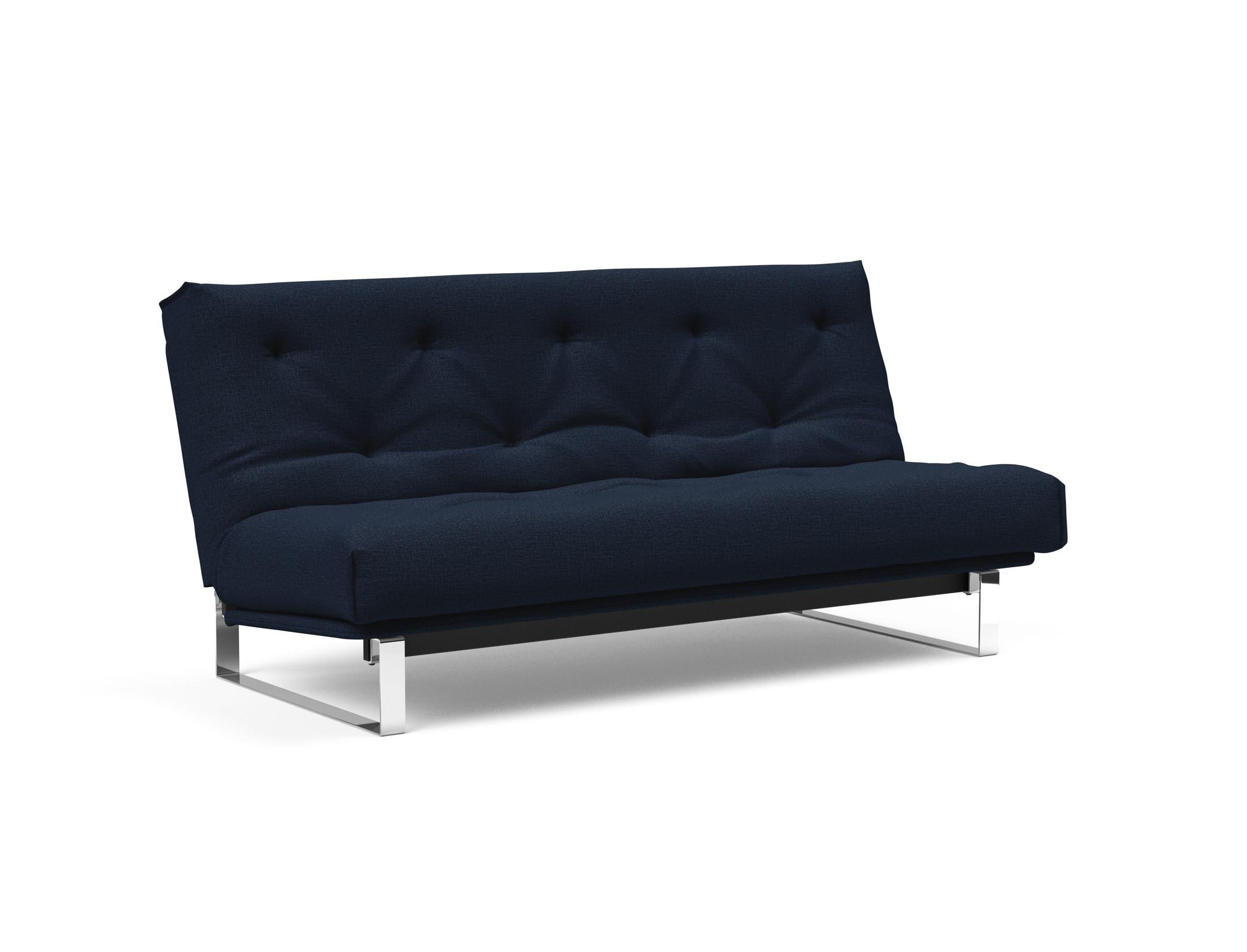 Minimum Bettsofa 140 Nordic mit Gestellbezug Soft Spring in 528 Mixed Dance Blue präsentiert im Onlineshop von KAQTU Design AG. Bettsofa ist von Innovation Living
