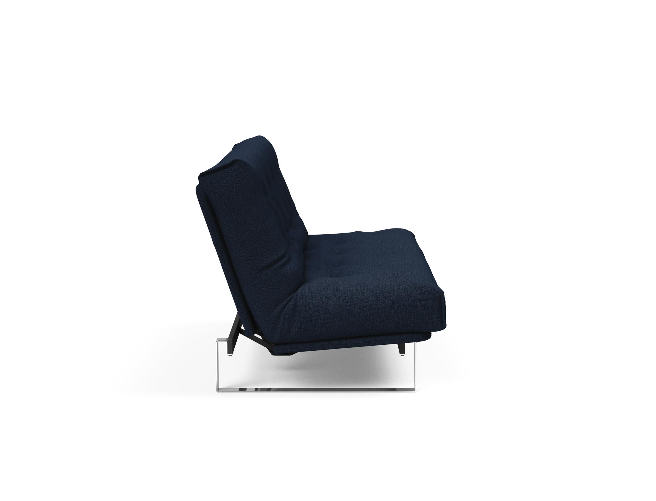 Minimum Bettsofa 140 Nordic mit Gestellbezug Soft Spring in 528 Mixed Dance Blue präsentiert im Onlineshop von KAQTU Design AG. Bettsofa ist von Innovation Living