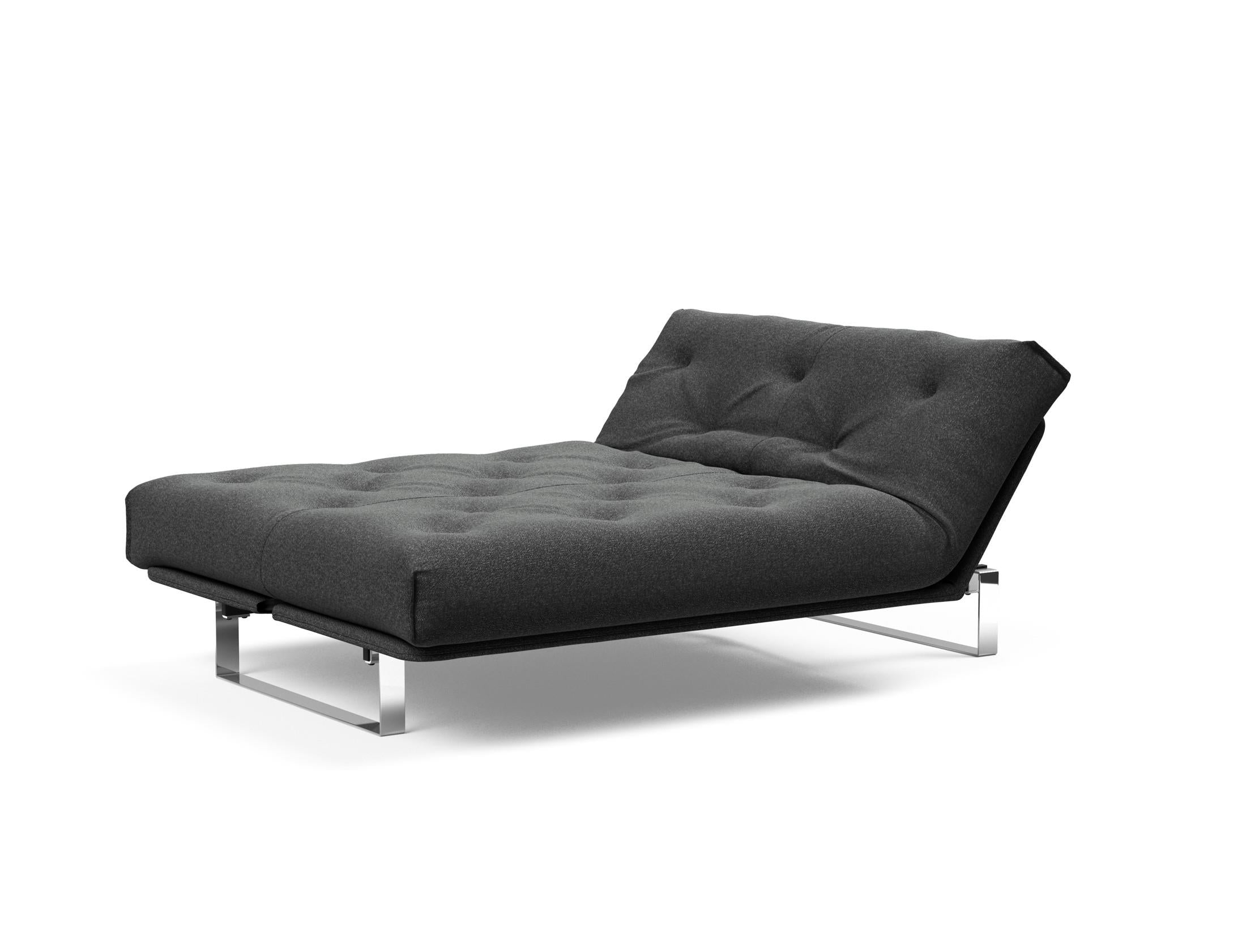 Erleben Sie das Minimum Bettsofa 140 Nordic von Innovation Living: elegantes Design, bequeme Soft Spring Matratze, ideal für kleine Räume.