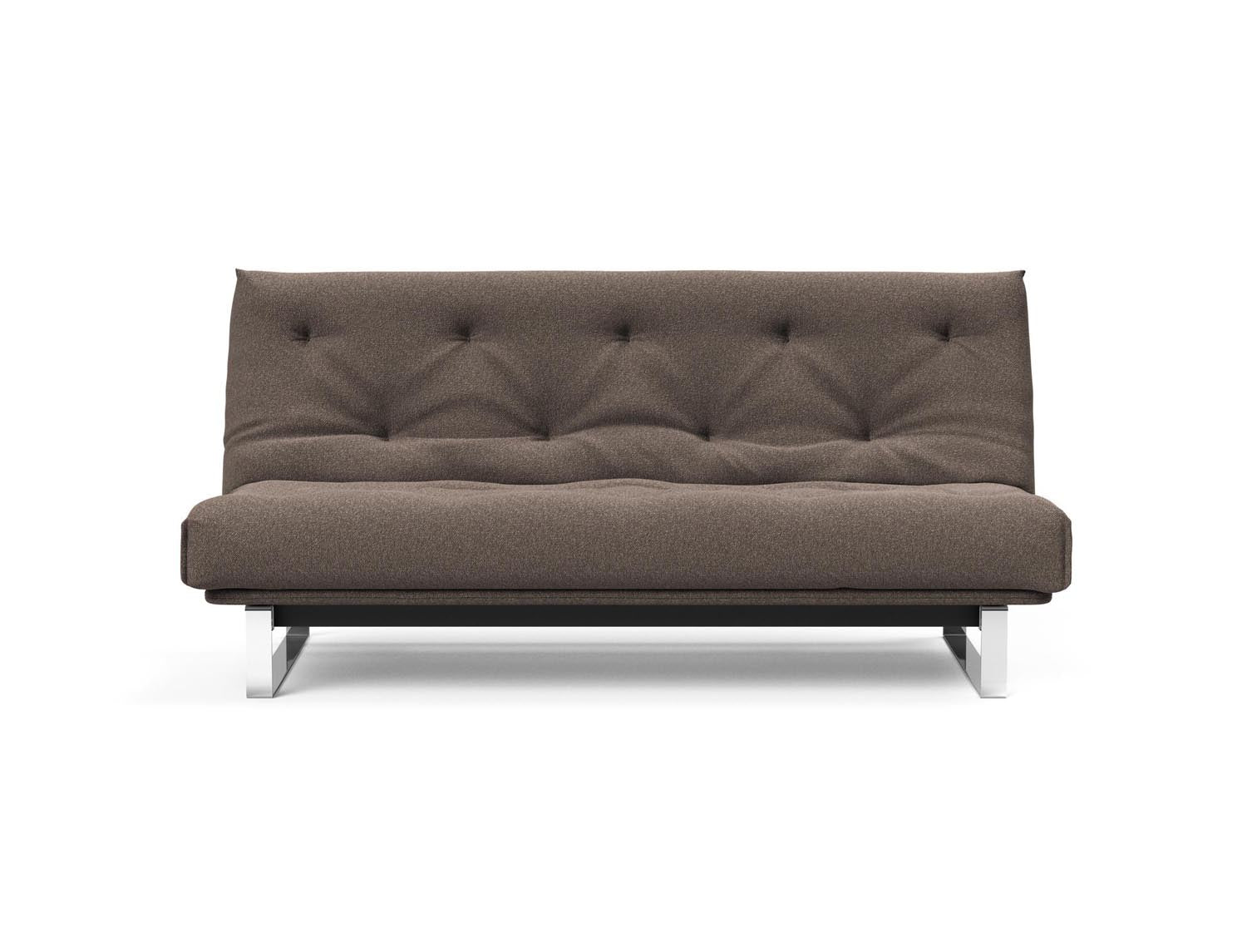 Entdecken Sie das Minimum Bettsofa 140 Nordic von Innovation Living: stilvolles Design, komfortable Soft Spring Matratze, perfekt für kompakte Wohnräume.