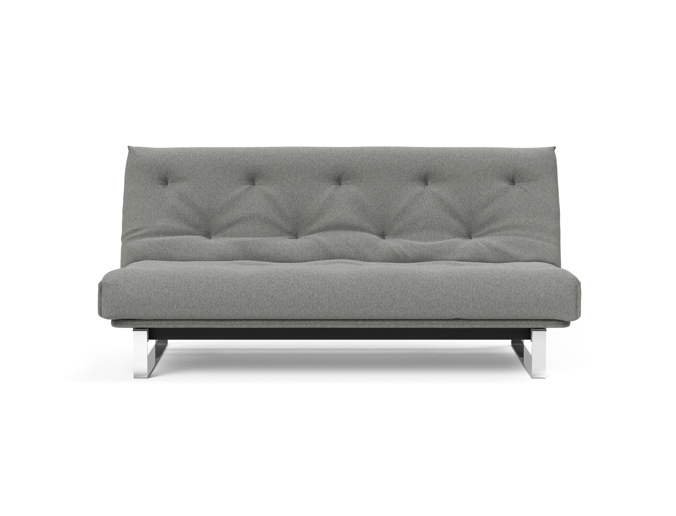 Erleben Sie das Minimum Bettsofa 140 Nordic von Innovation Living: elegantes Design, bequeme Soft Spring Matratze, ideal für kleine Räume.
