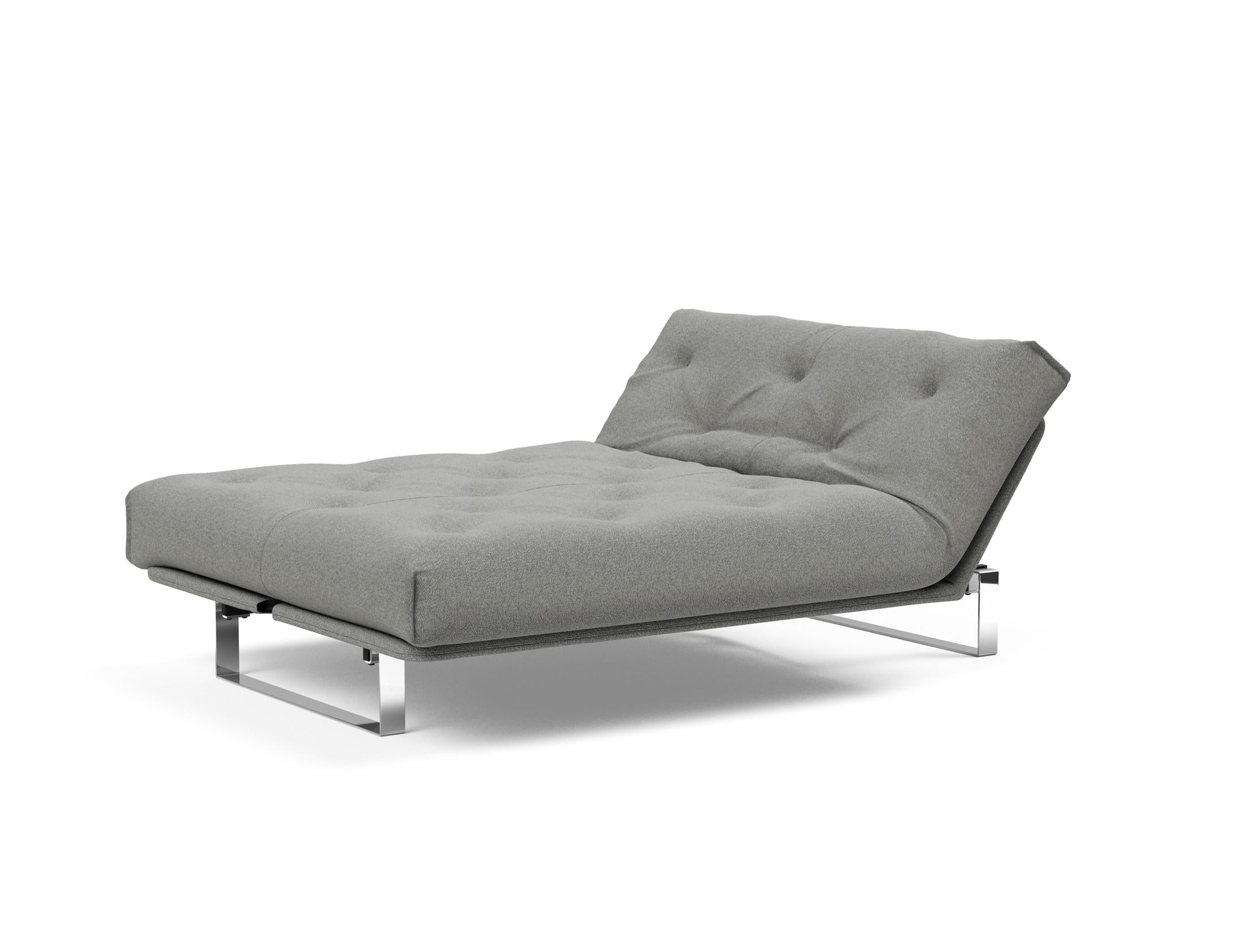 Erleben Sie das Minimum Bettsofa 140 Nordic von Innovation Living: elegantes Design, bequeme Soft Spring Matratze, ideal für kleine Räume.