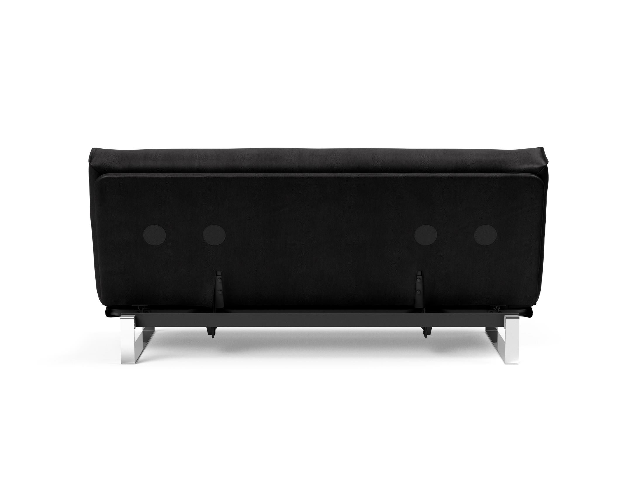 Entdecken Sie das Minimum Bettsofa 140 Nordic von Innovation Living: stilvolles Design, komfortable Soft Spring Matratze, perfekt für kompakte Wohnräume.