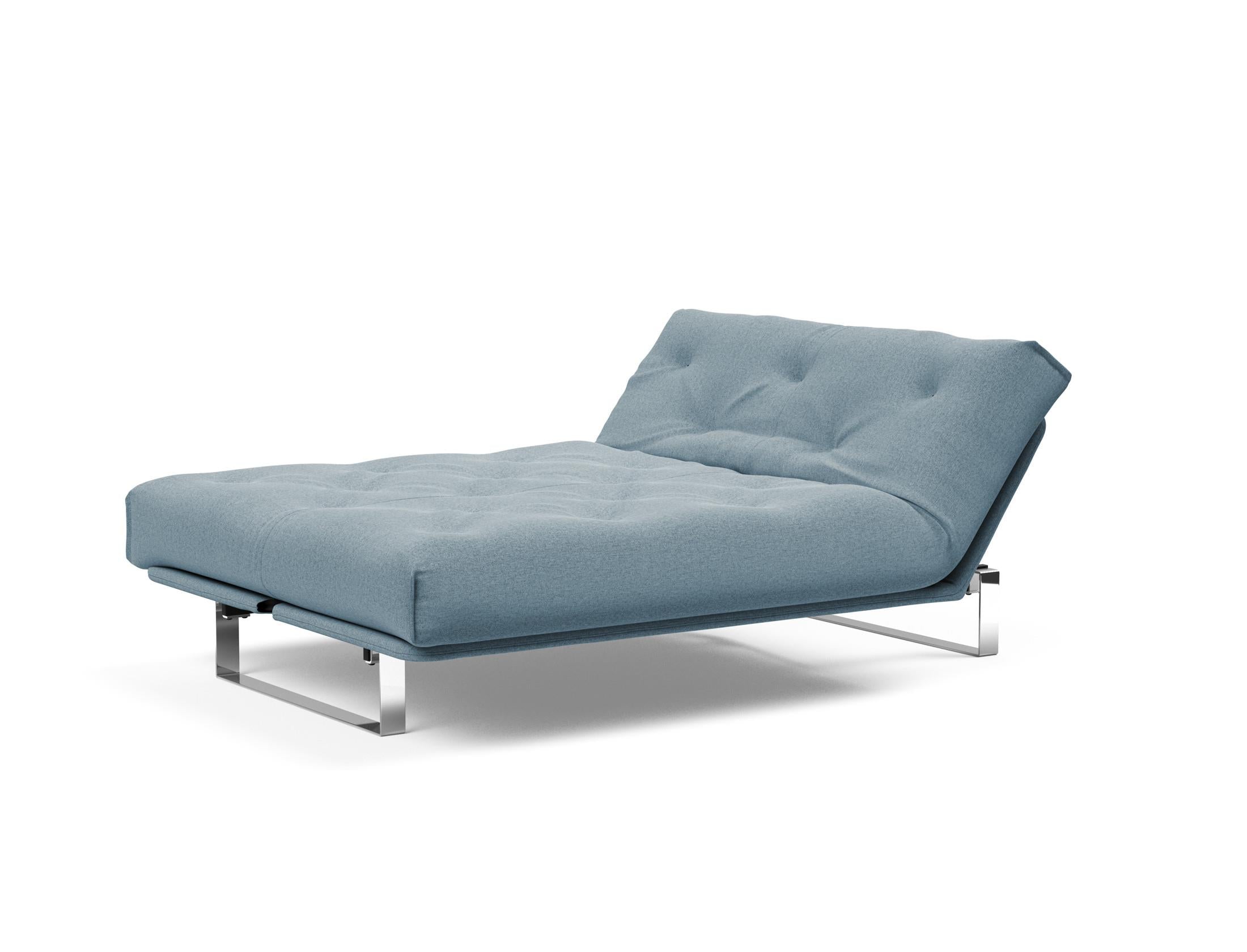 Erleben Sie das Minimum Bettsofa 140 Nordic von Innovation Living: elegantes Design, bequeme Soft Spring Matratze, ideal für kleine Räume.